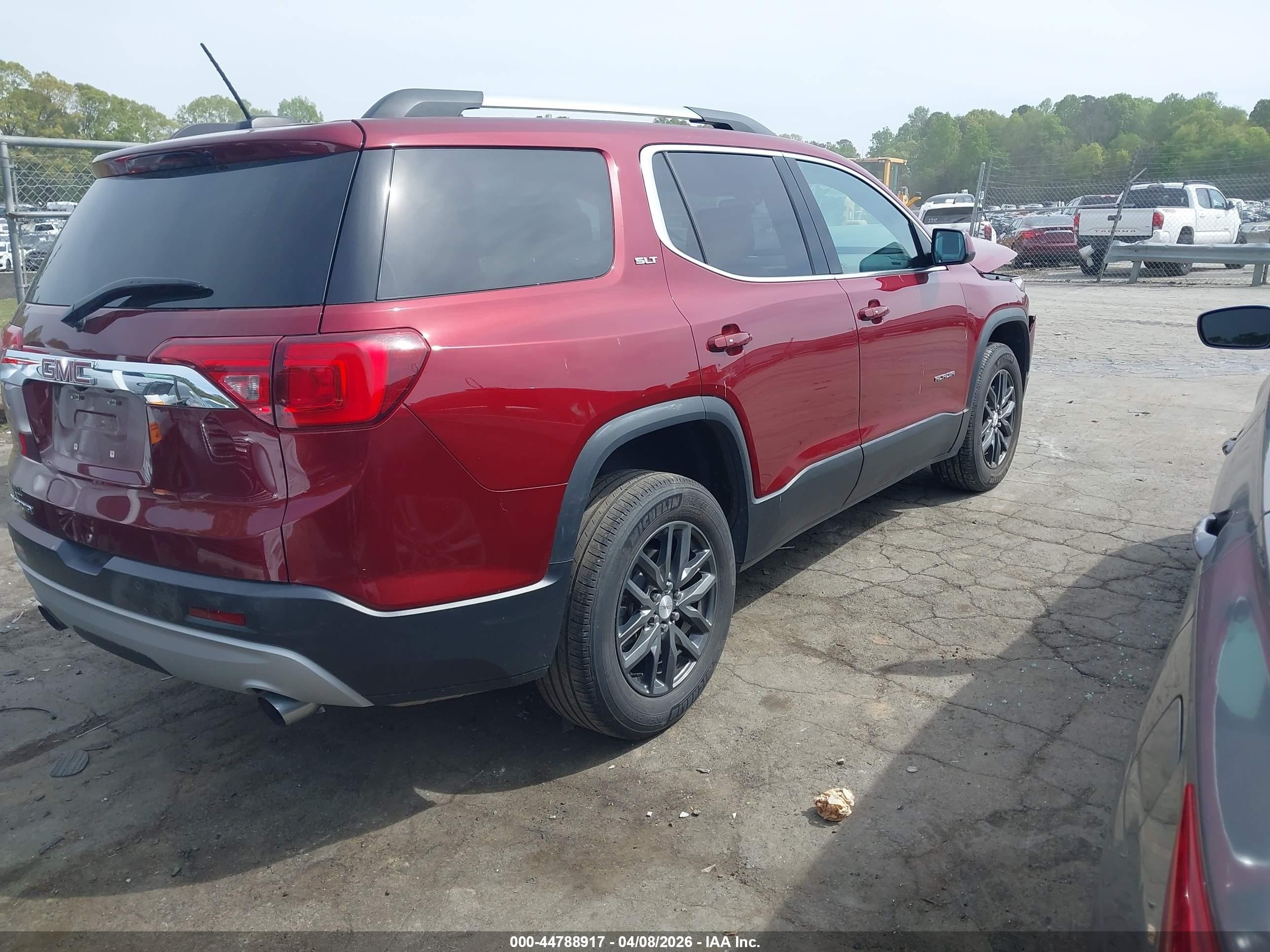 2018 GMC Acadia VIN 1GKKNMLS7JZ127151 IAAI salvage auction — Front End, Salvage (North Carolina), sold $4,075 on 2026-09-27 (photo 4)