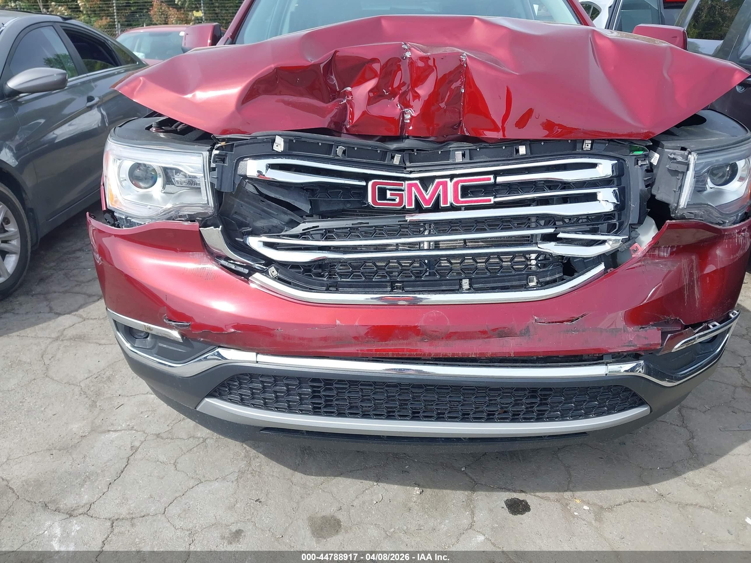 2018 GMC Acadia VIN 1GKKNMLS7JZ127151 IAAI salvage auction — Front End, Salvage (North Carolina), sold $4,075 on 2026-09-27 (photo 6)