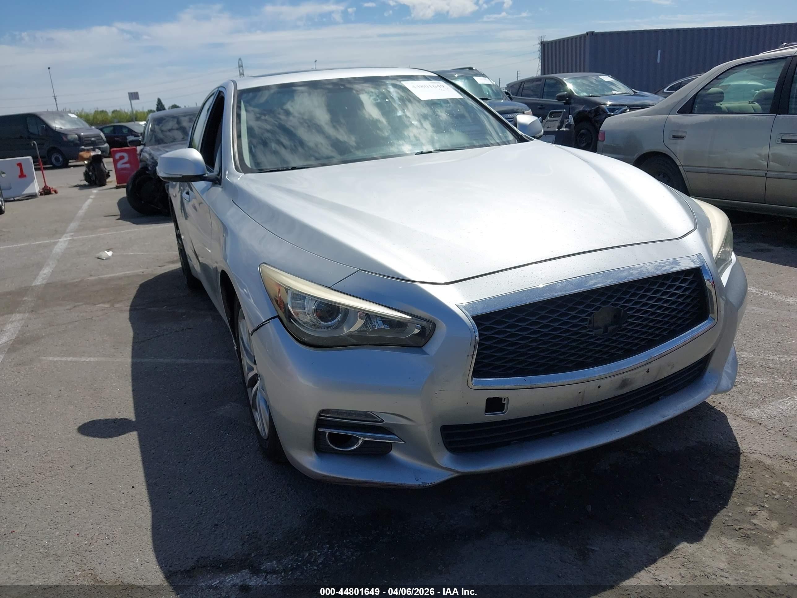 2019 Infiniti Q50 VIN JN1EV7AP5KM510824 IAAI salvage auction — Unknown, Salvage (Texas), sold $875 on 2026-07-09 (photo 1)