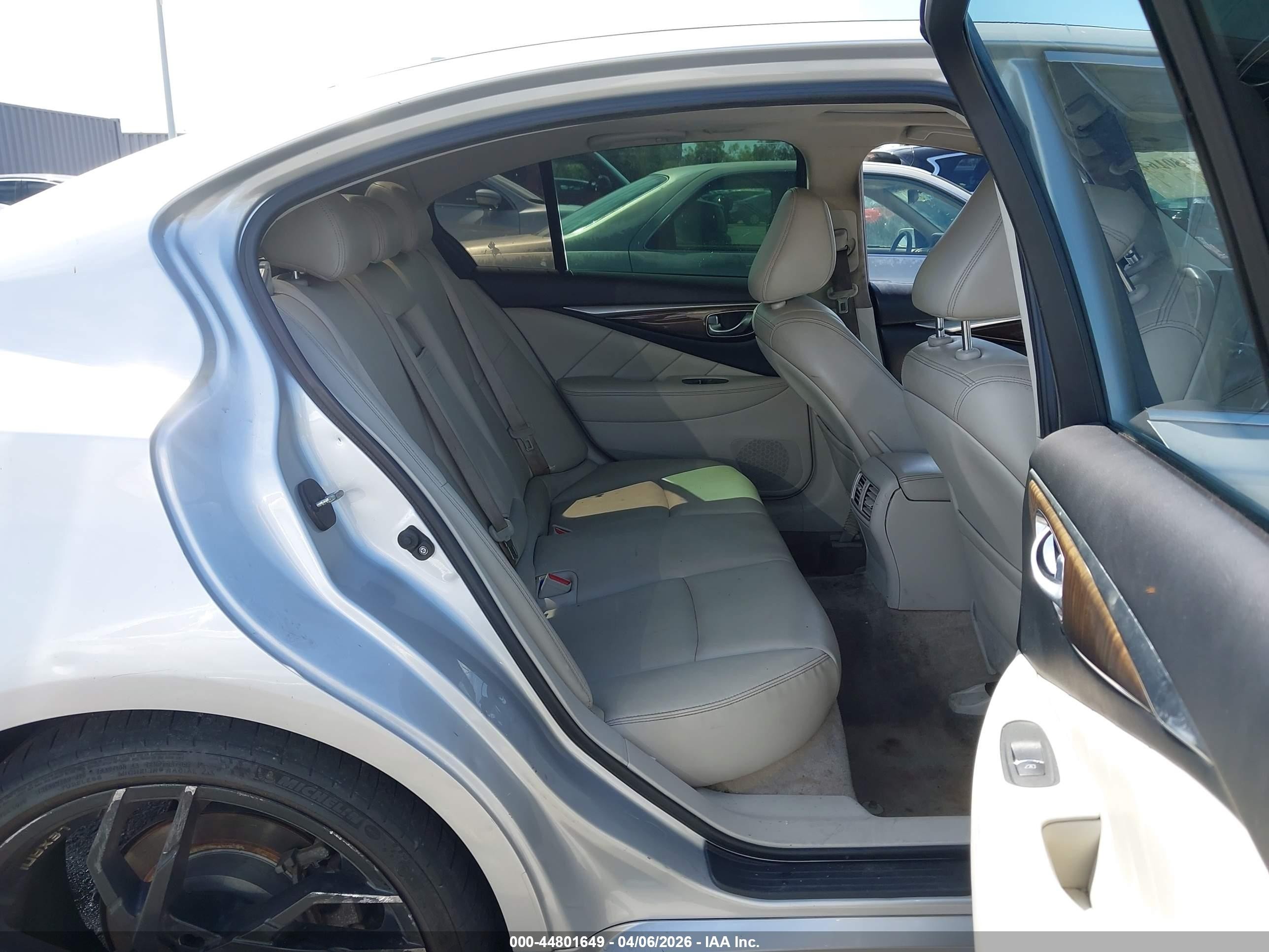 2019 Infiniti Q50 VIN JN1EV7AP5KM510824 IAAI salvage auction — Unknown, Salvage (Texas), sold $875 on 2026-07-09 (photo 8)