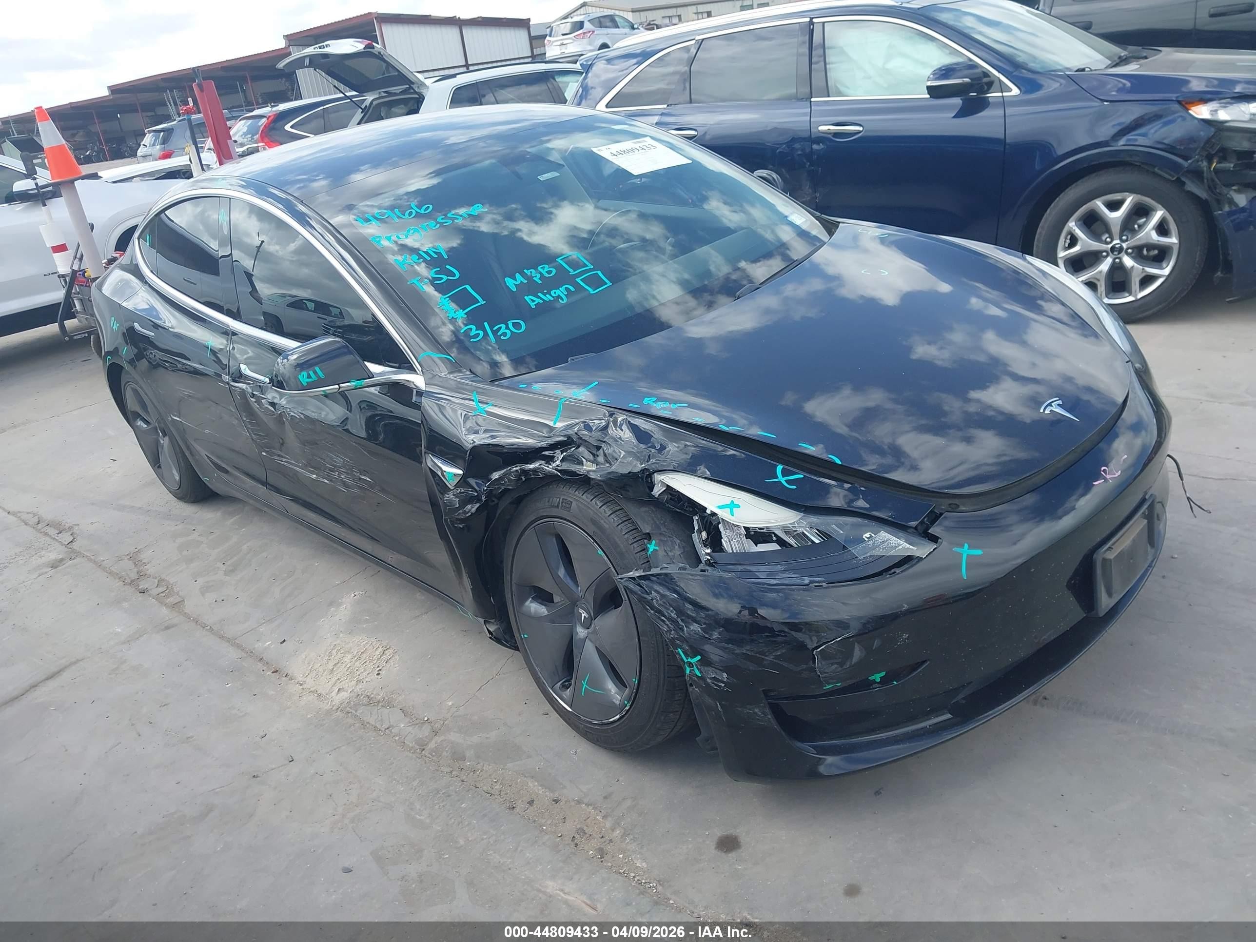 2020 Tesla Model 3 VIN 5YJ3E1EA0LF743222 — IAAI salvage auction photo