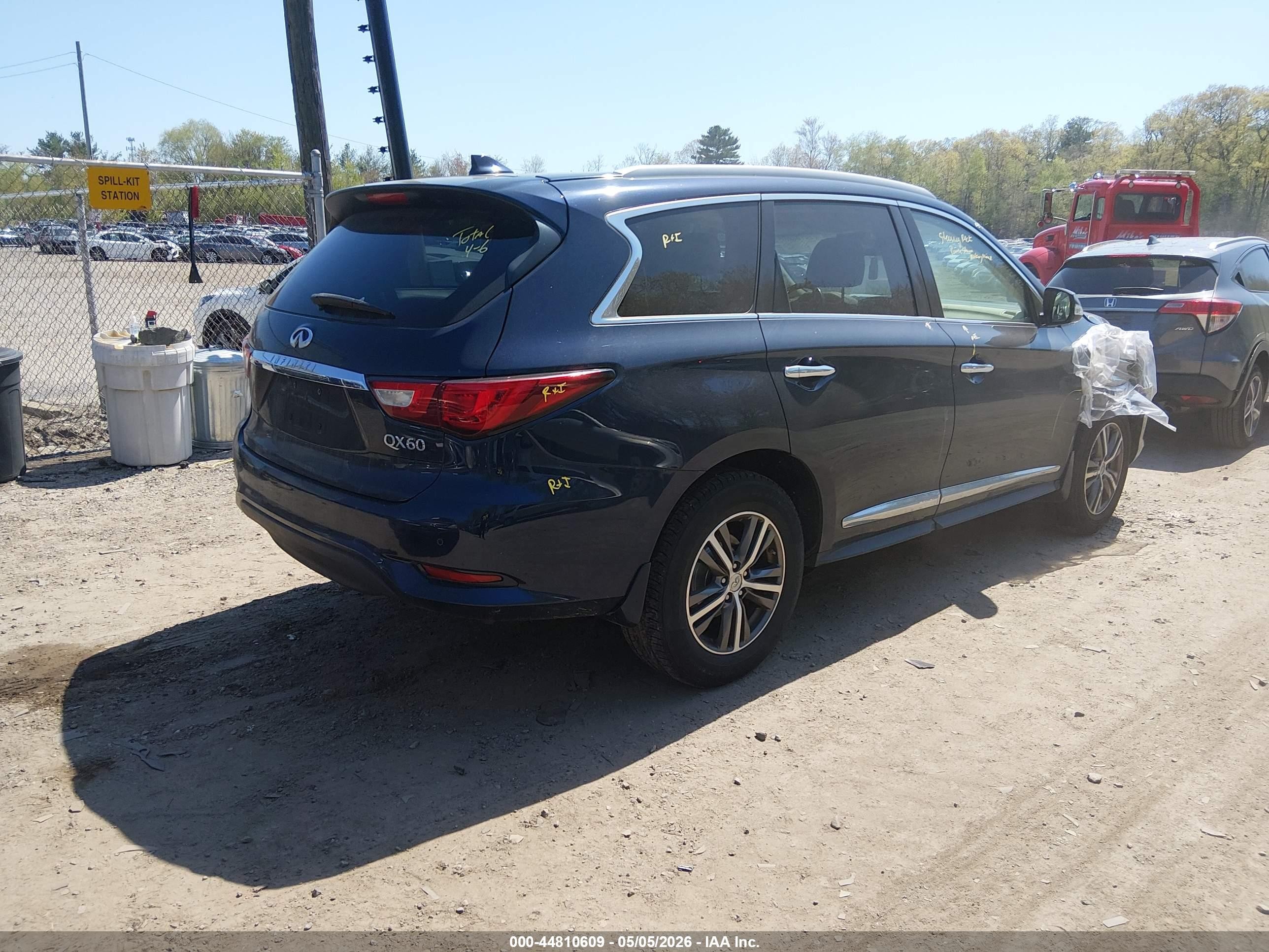 2016 Infiniti Qx60 VIN 5N1AL0MM5GC530655 IAAI salvage auction — Unknown, Salvage (Rhode Island), sold $675 on 2026-09-08 (photo 4)