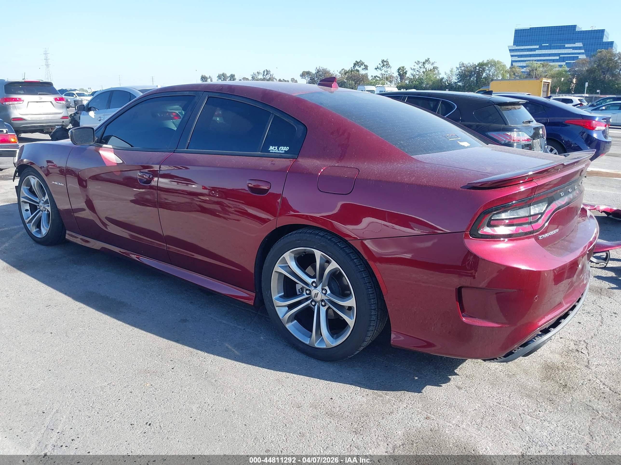 2021 Dodge Charger VIN 2C3CDXCT1MH556520 IAAI salvage auction — Front End, Salvage (California), sold $4,350 on 2026-05-25 (photo 3)