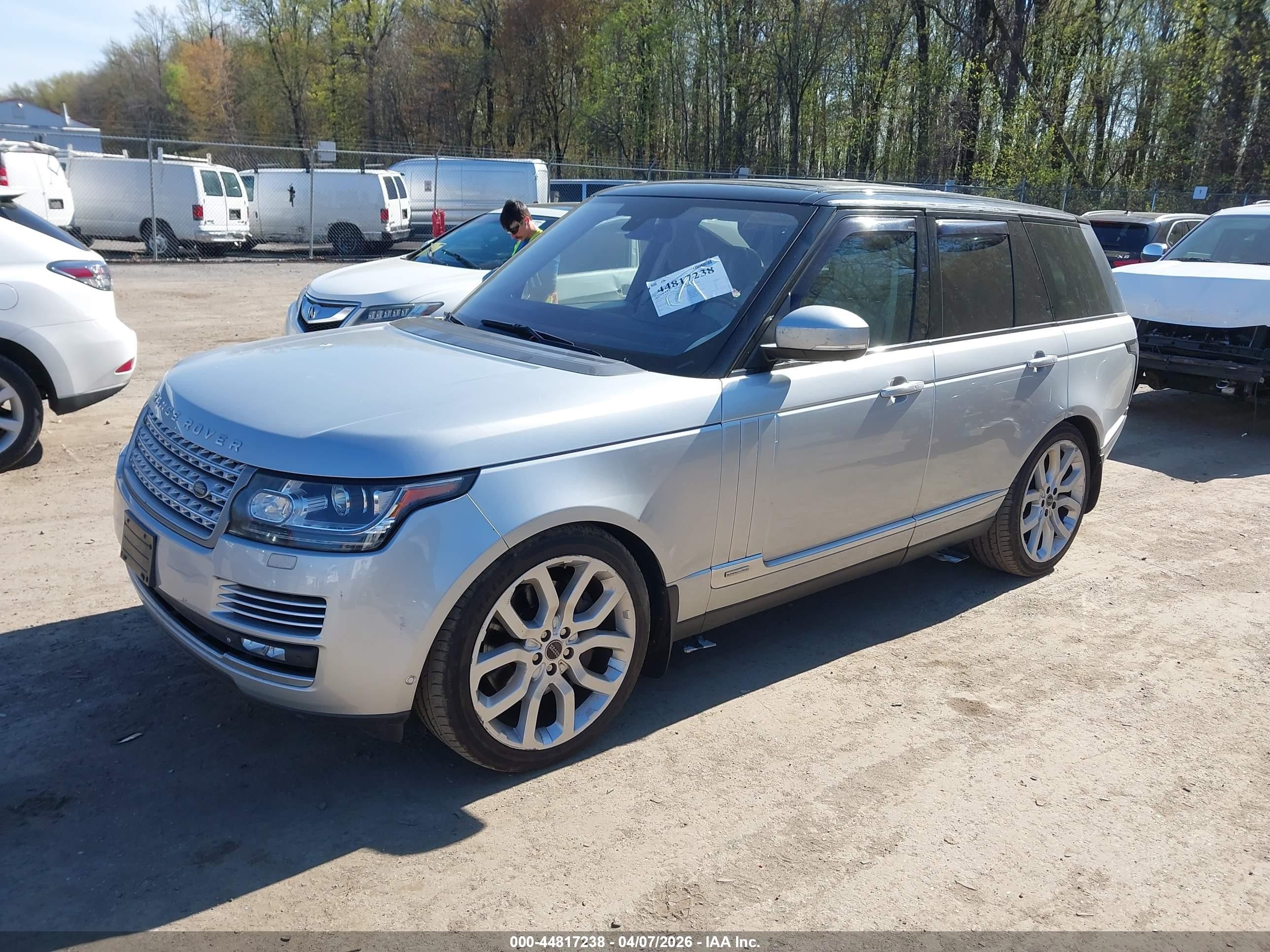2014 Land Rover Range Rover VIN SALGV2TF2EA176277 IAAI salvage auction — Undercarriage, Clear (Texas), sold $1,500 on 2026-06-30 (photo 2)