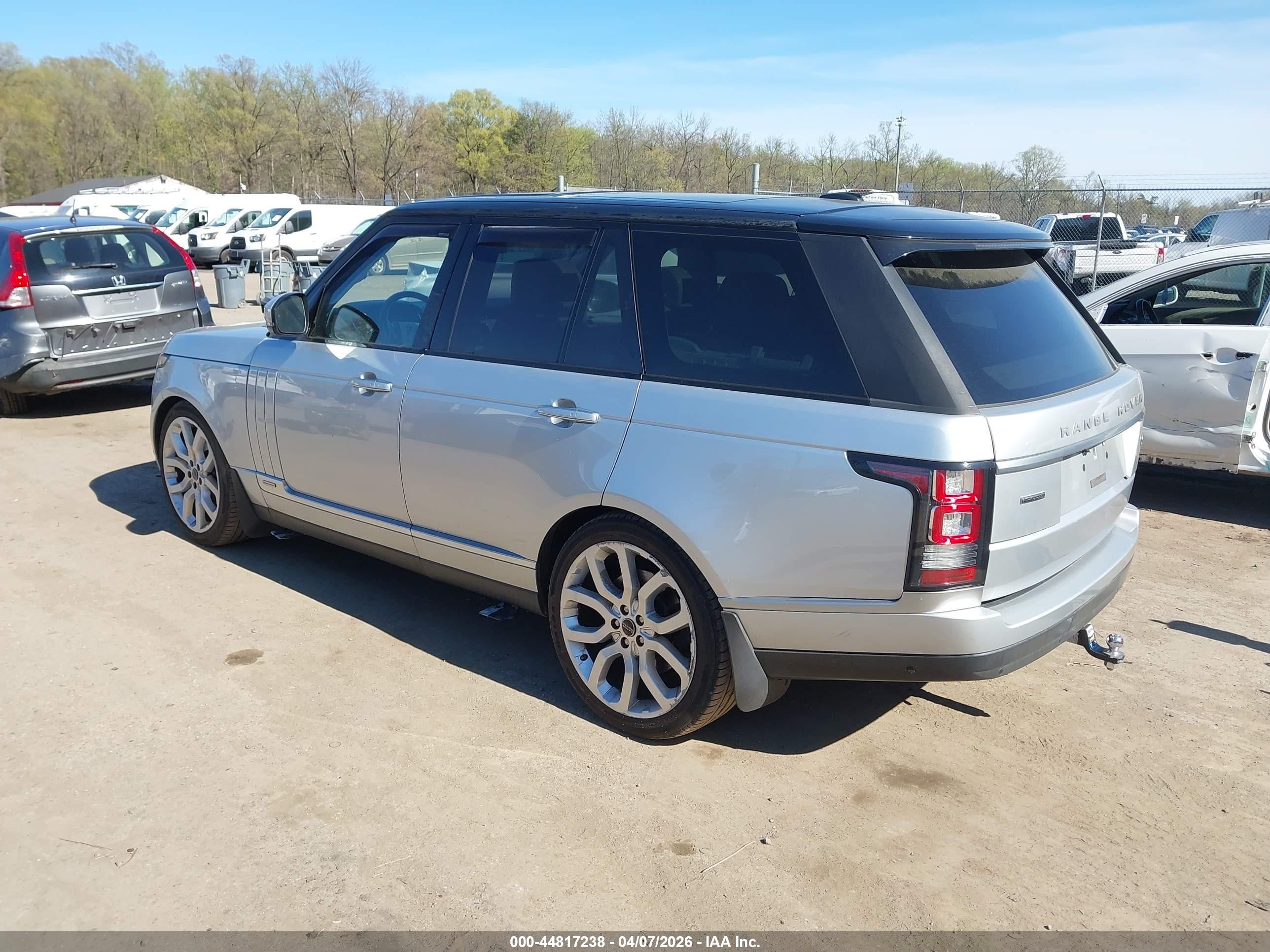 2014 Land Rover Range Rover VIN SALGV2TF2EA176277 IAAI salvage auction — Undercarriage, Clear (Texas), sold $1,500 on 2026-06-30 (photo 3)