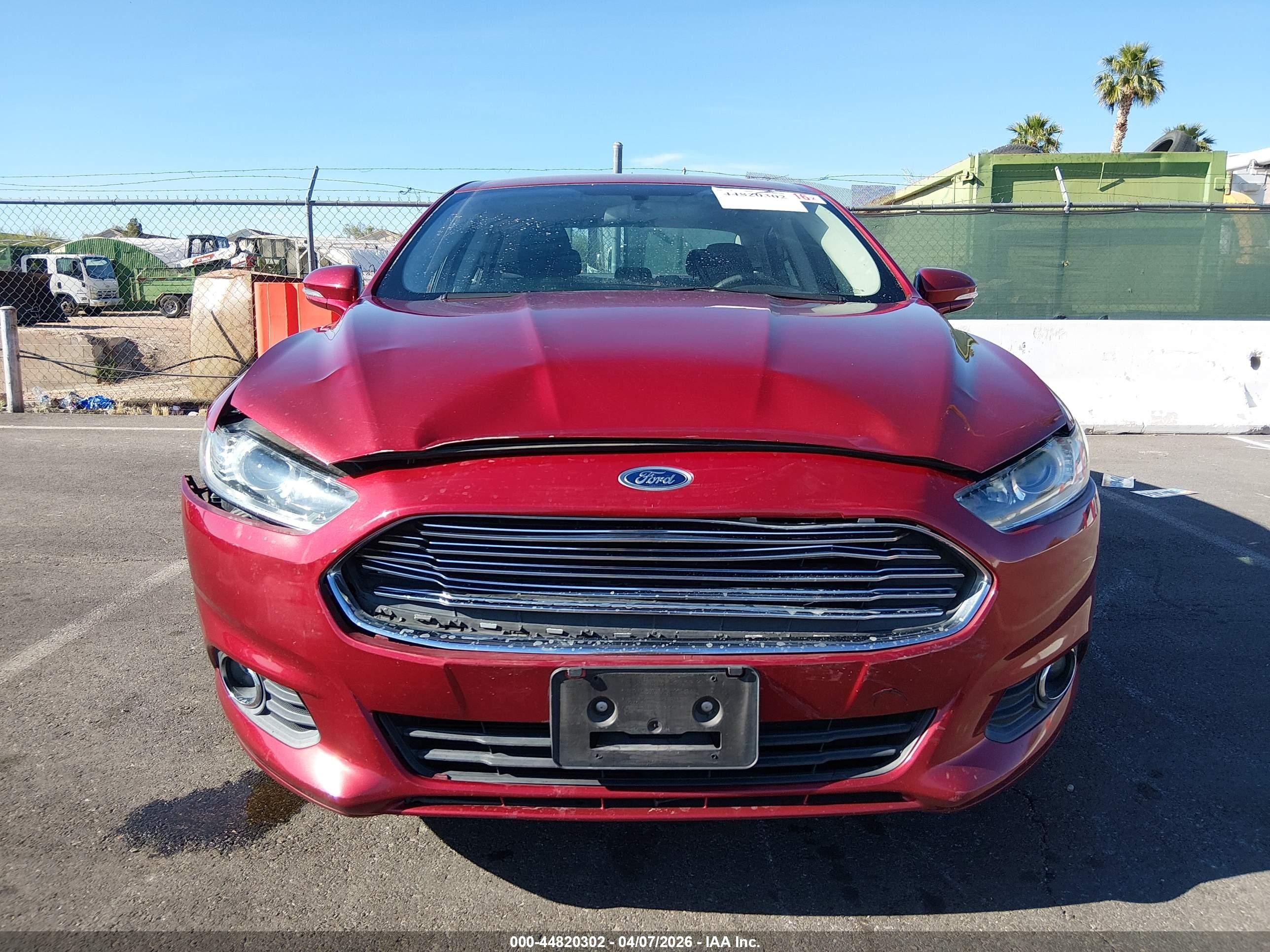 2016 Ford Fusion VIN 3FA6P0HD4GR116248 IAAI salvage auction — Front End, Salvage (Nevada), sold $1,875 on 2026-07-10 (photo 6)