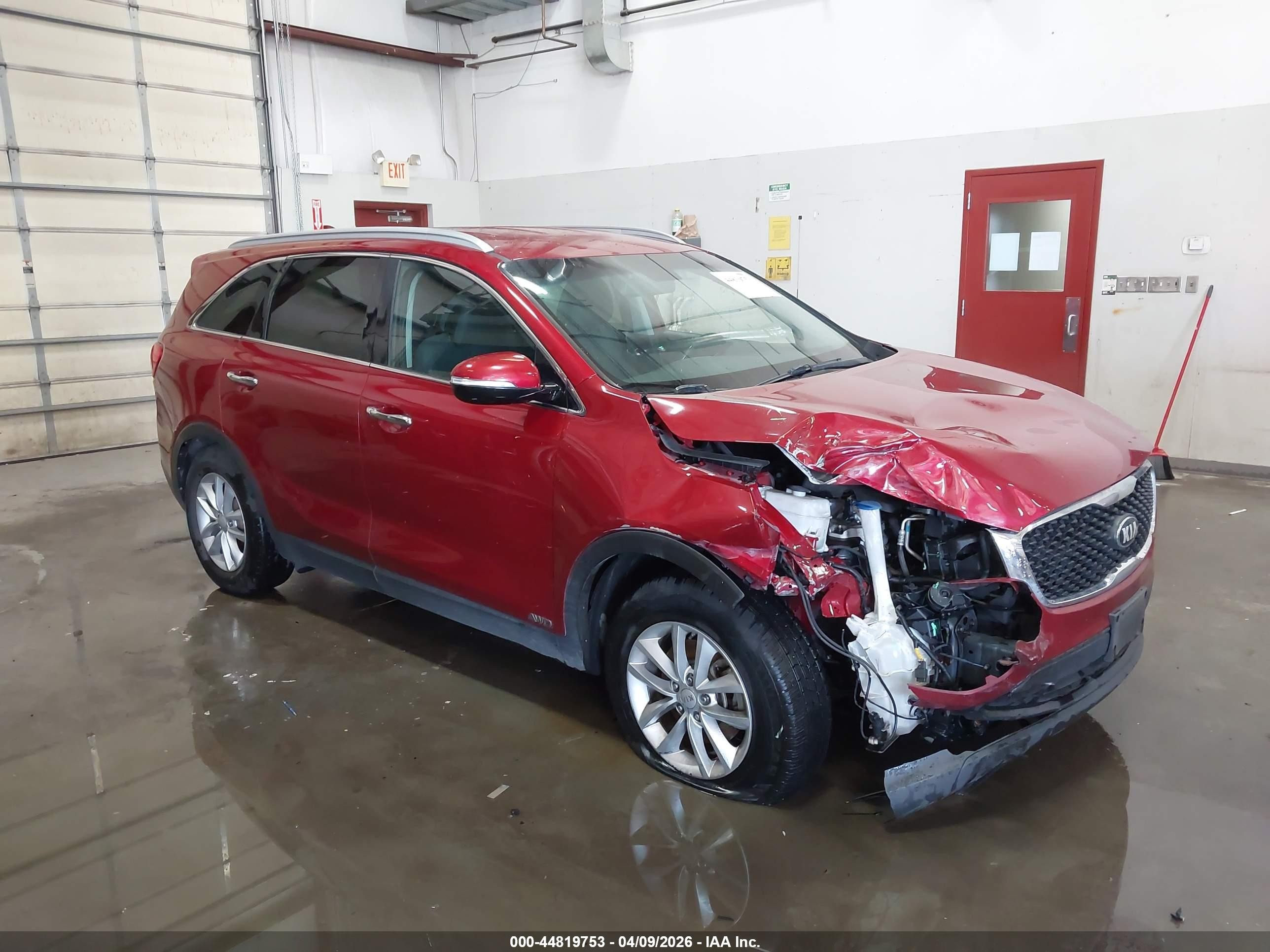 2016 Kia Sorento VIN 5XYPGDA36GG003659 IAAI salvage auction — Unknown, Salvage (Idaho), sold $800 on 2026-07-10 (photo 1)