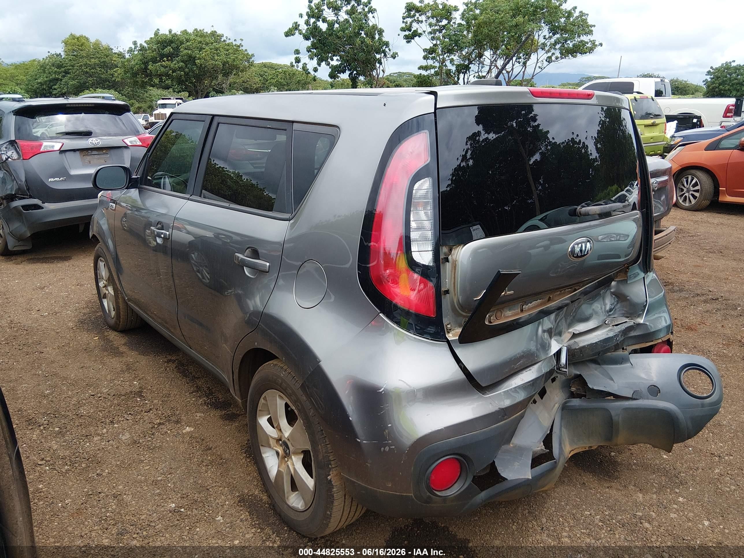 2018 Kia Soul VIN KNDJN2A20J7579338 IAAI salvage auction — Front & Rear, Salvage (Hawaii), sold $200 on 2026-06-27 (photo 3)