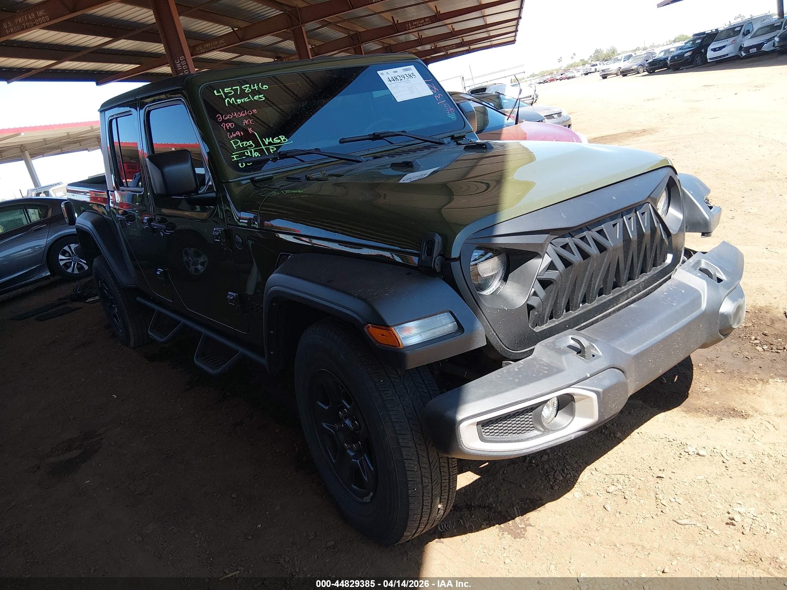2024 Jeep Gladiator VIN 1C6HJTAG0RL106691 IAAI salvage auction — Unknown, Salvage (Arizona), sold $14,100 on 2026-05-26 (photo 1)