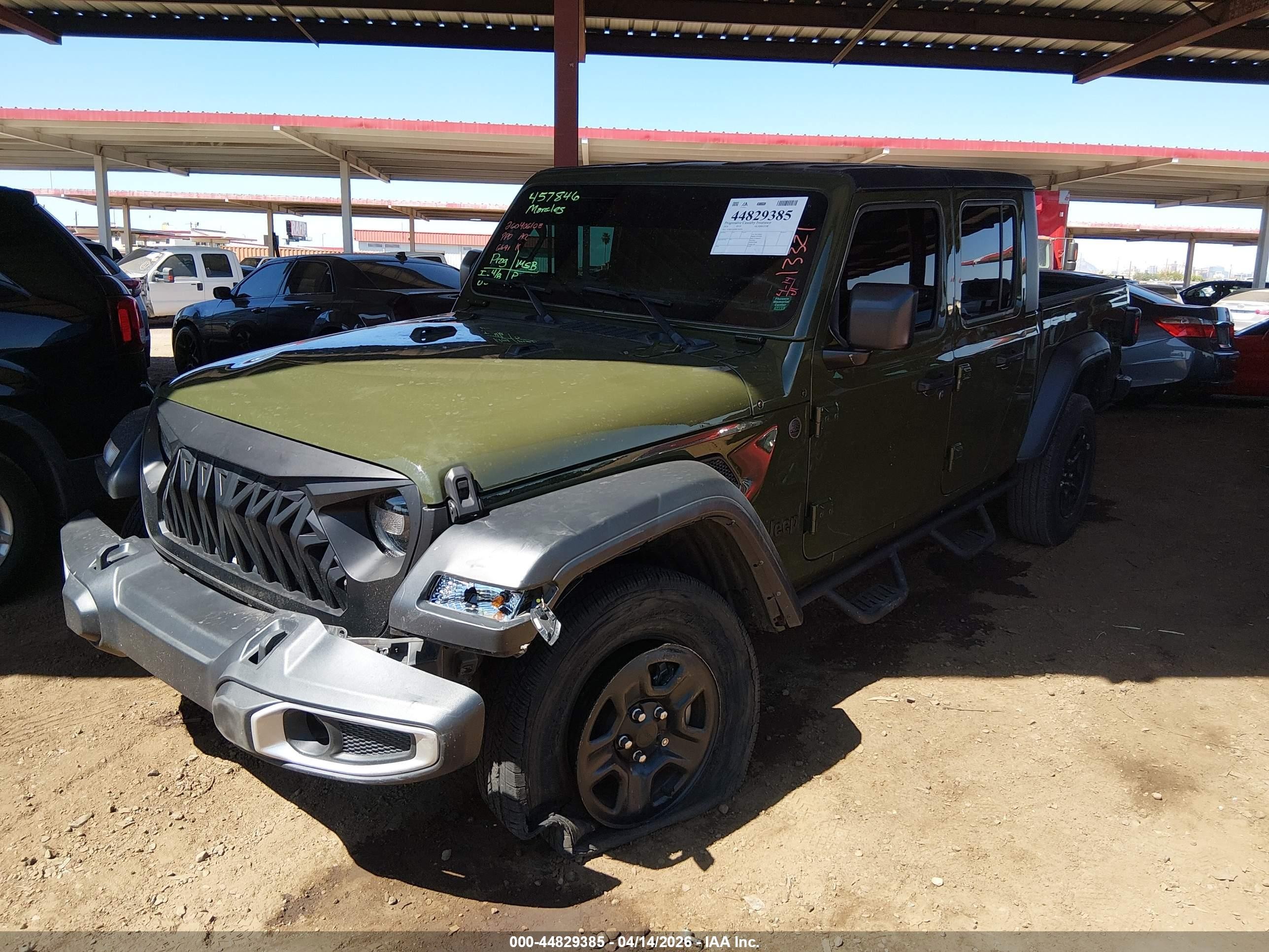 2024 Jeep Gladiator VIN 1C6HJTAG0RL106691 IAAI salvage auction — Unknown, Salvage (Arizona), sold $14,100 on 2026-05-26 (photo 2)