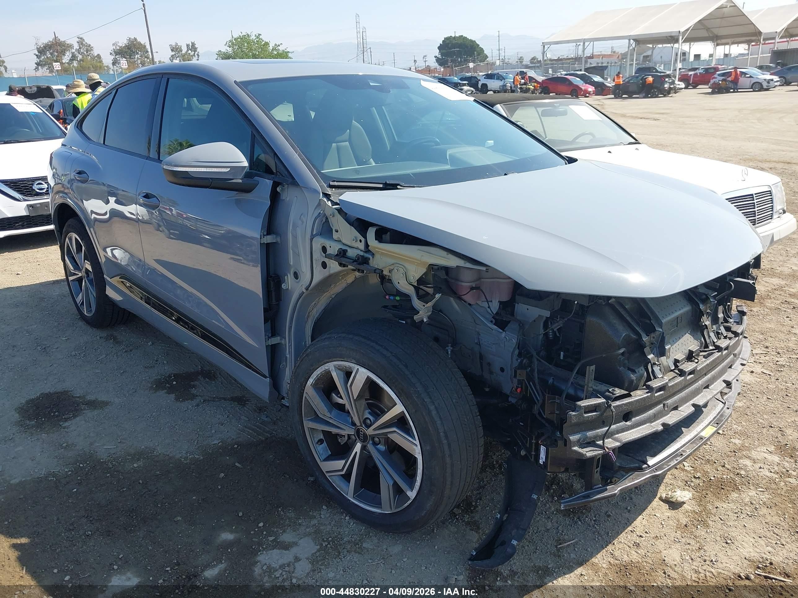 2024 Audi Q4 e-tron Sportback VIN WA132BFZ9RP023266 — IAAI salvage auction photo
