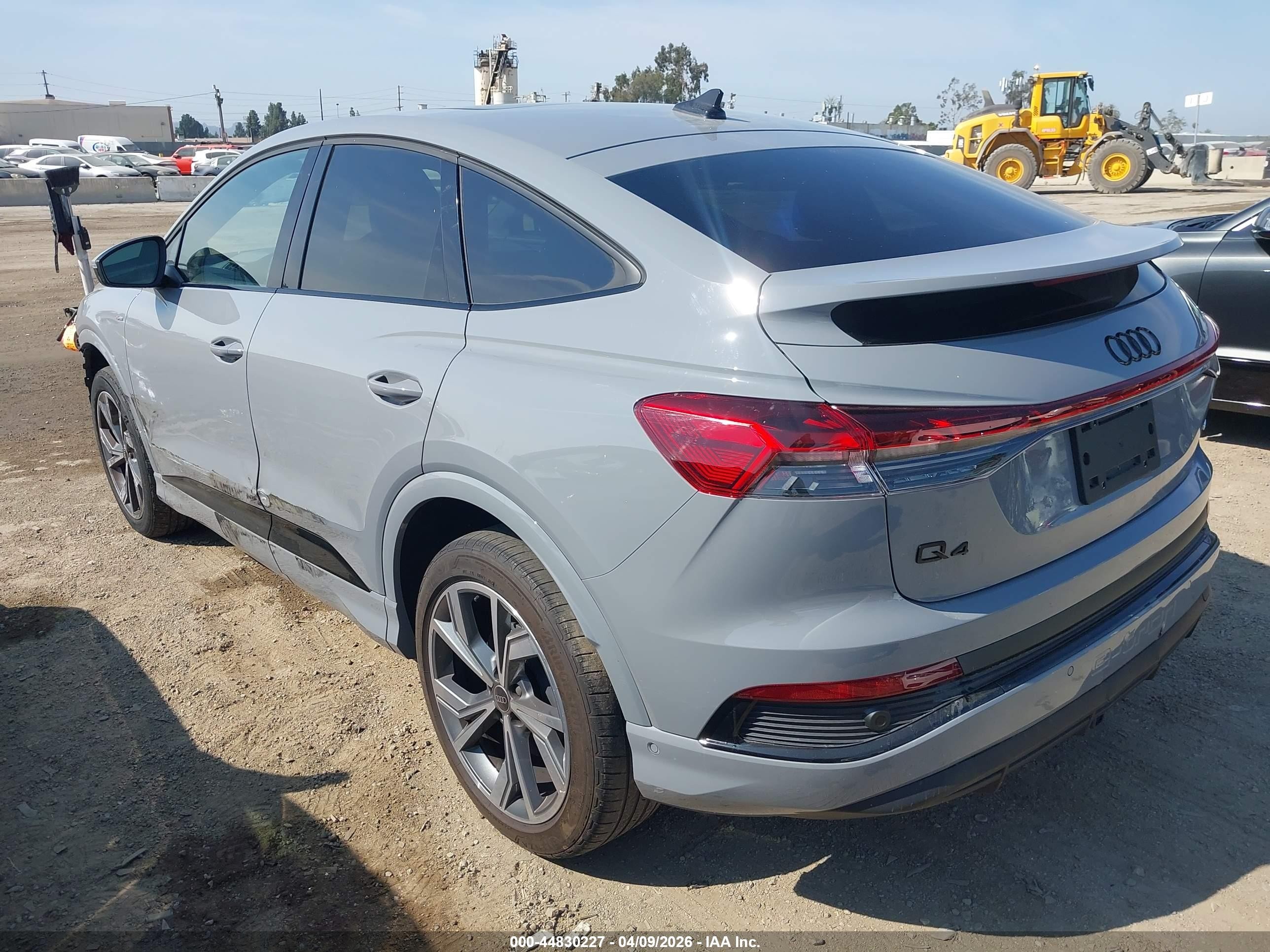 2024 Audi Q4 e-tron Sportback VIN WA132BFZ9RP023266 IAAI salvage auction — Front End, Salvage (California), sold $17,500 on 2026-09-12 (photo 3)