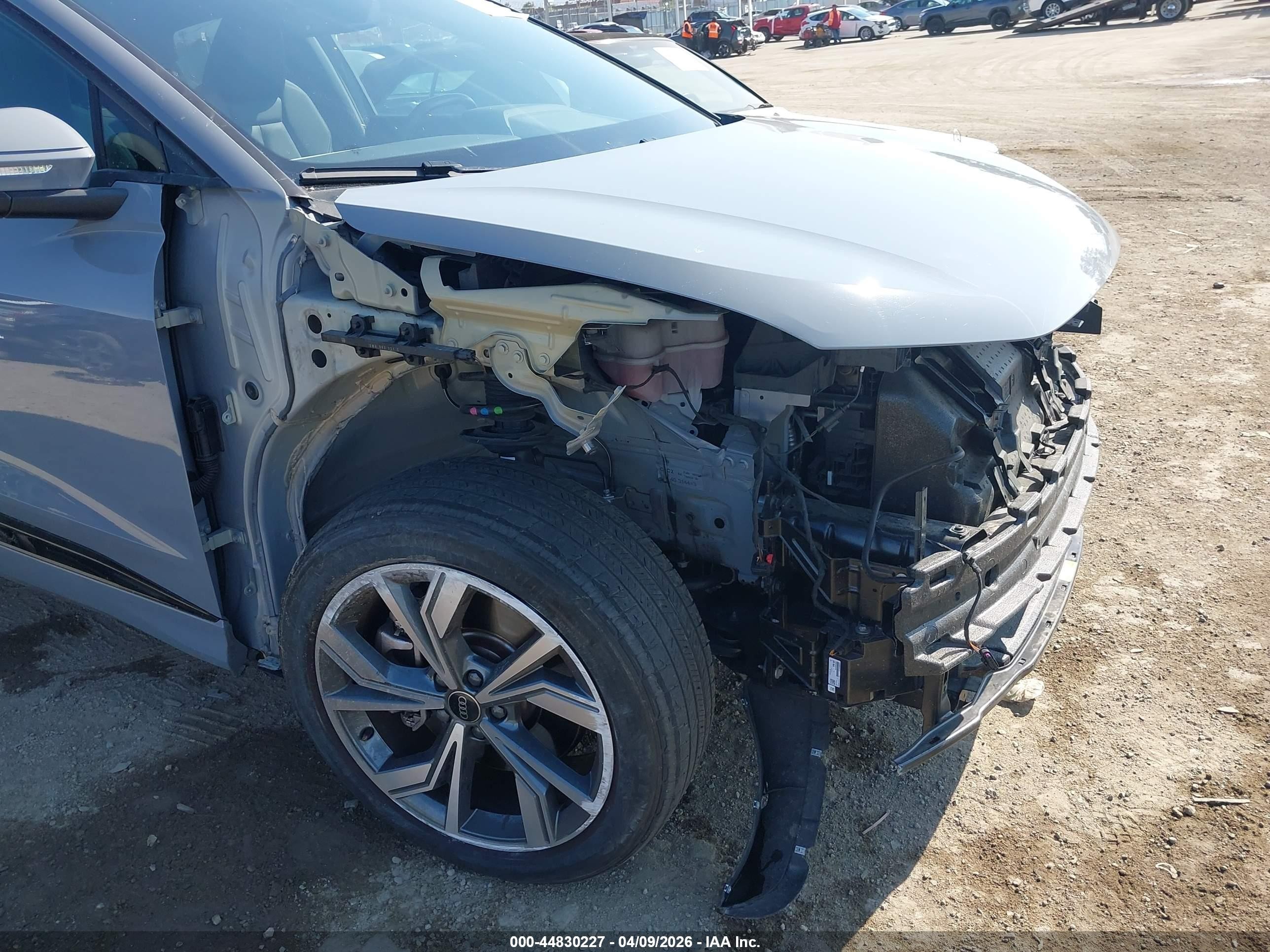 2024 Audi Q4 e-tron Sportback VIN WA132BFZ9RP023266 IAAI salvage auction — Front End, Salvage (California), sold $17,500 on 2026-09-12 (photo 6)