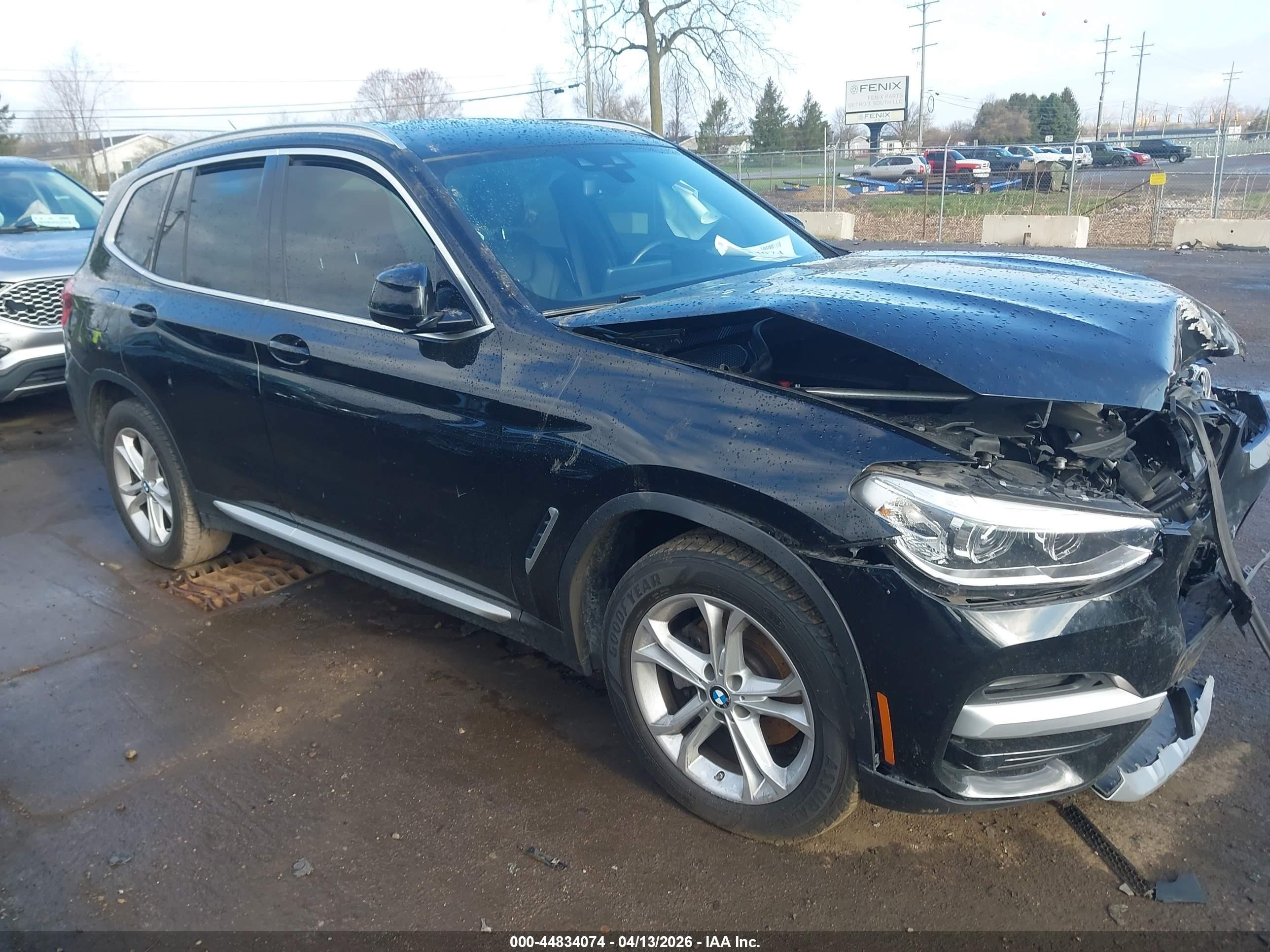2020 BMW X3 VIN 5UXTY5C01LLT36711 IAAI salvage auction — Front End, Clear (Michigan), sold $5,800 on 2026-10-06 (photo 1)