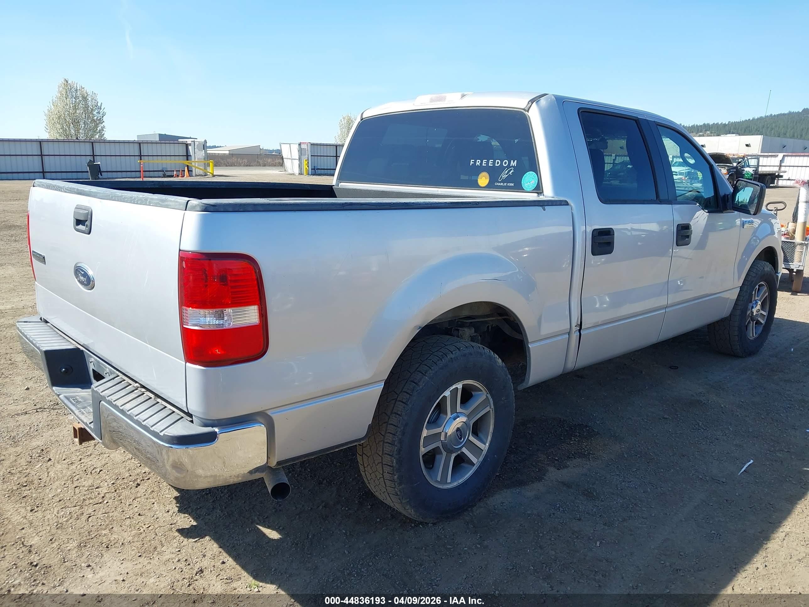 2005 Ford F-150 VIN 1FTPW125X5FA26671 IAAI salvage auction — Front End, Clear (Washington), sold $650 on 2026-07-07 (photo 4)
