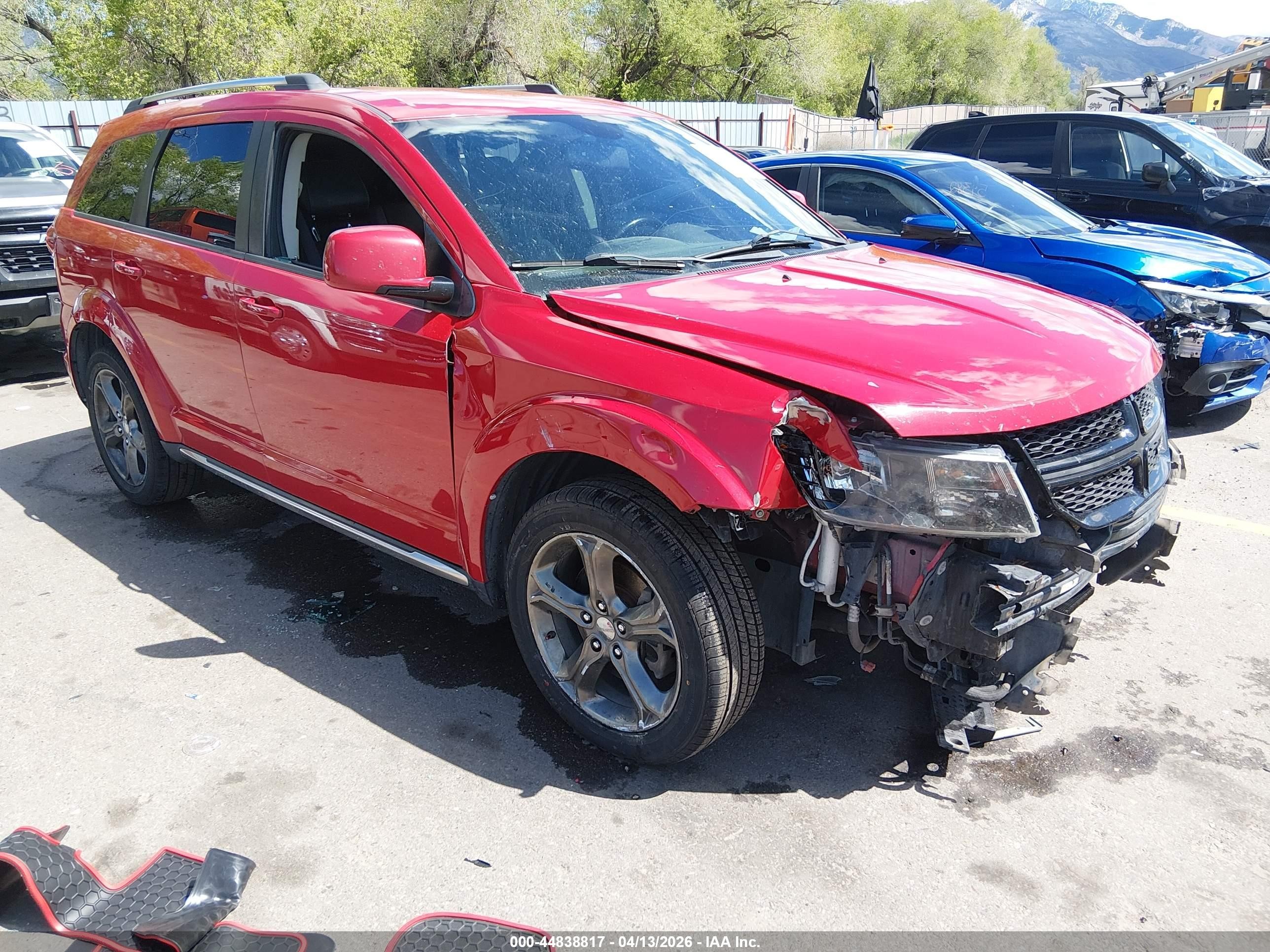 2015 Dodge Journey VIN 3C4PDDGG9FT675855 IAAI salvage auction — Front End, Salvage (Utah), sold $325 on 2026-07-09 (photo 1)