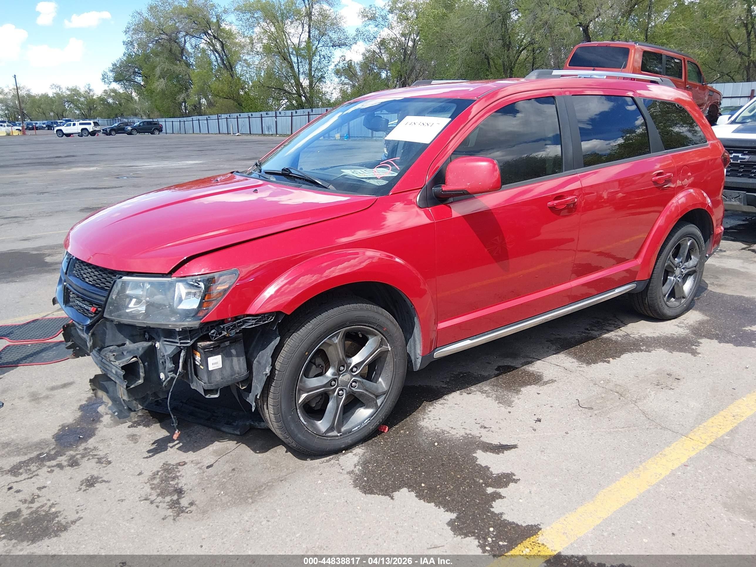 2015 Dodge Journey VIN 3C4PDDGG9FT675855 IAAI salvage auction — Front End, Salvage (Utah), sold $325 on 2026-07-09 (photo 2)