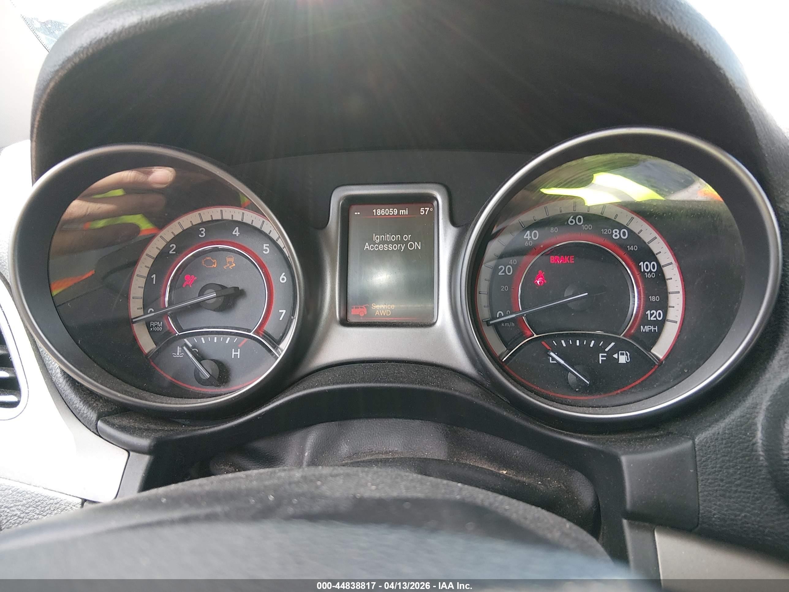 2015 Dodge Journey VIN 3C4PDDGG9FT675855 IAAI salvage auction — Front End, Salvage (Utah), sold $325 on 2026-07-09 (photo 7)
