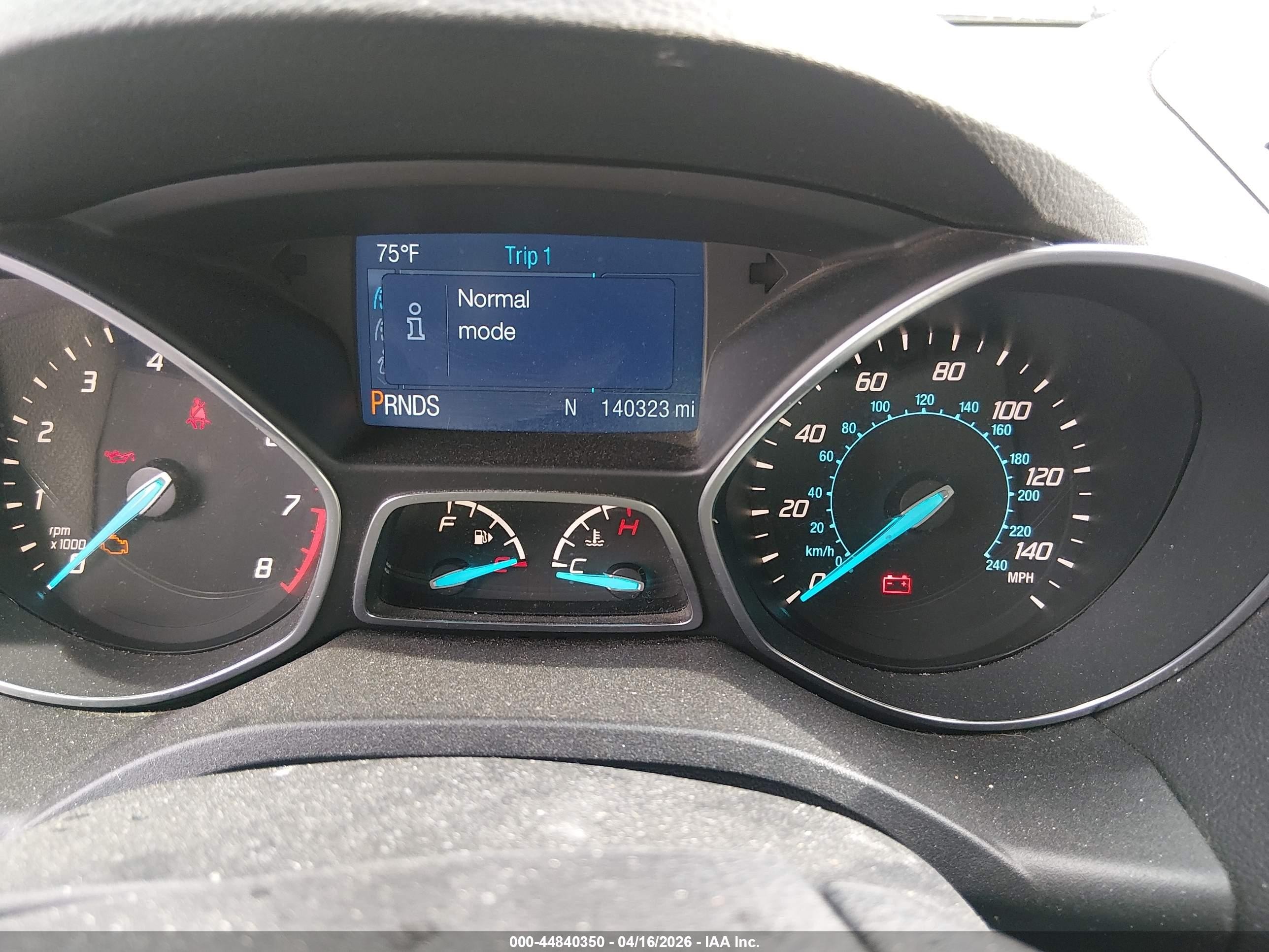 2014 Ford Escape VIN 1FMCU0GX5EUB64389 IAAI salvage auction — Normal Wear, Salvage (Texas), sold $100 on 2026-07-10 (photo 7)