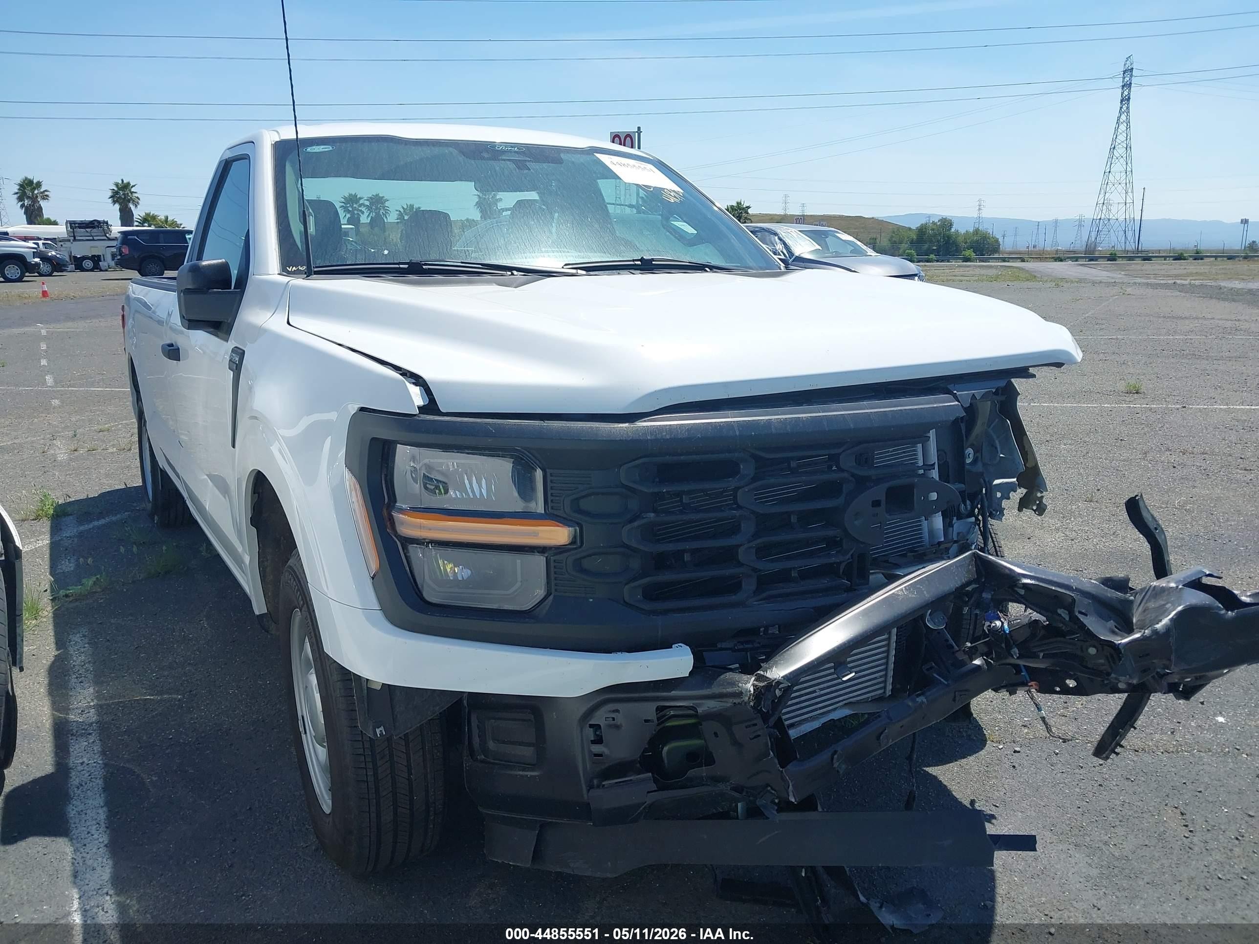 2025 Ford F-150 Lightning VIN 1FTMF1KP5SKD58508 IAAI salvage auction — Front End, Salvage (California), sold $9,200 on 2026-05-26 (photo 1)