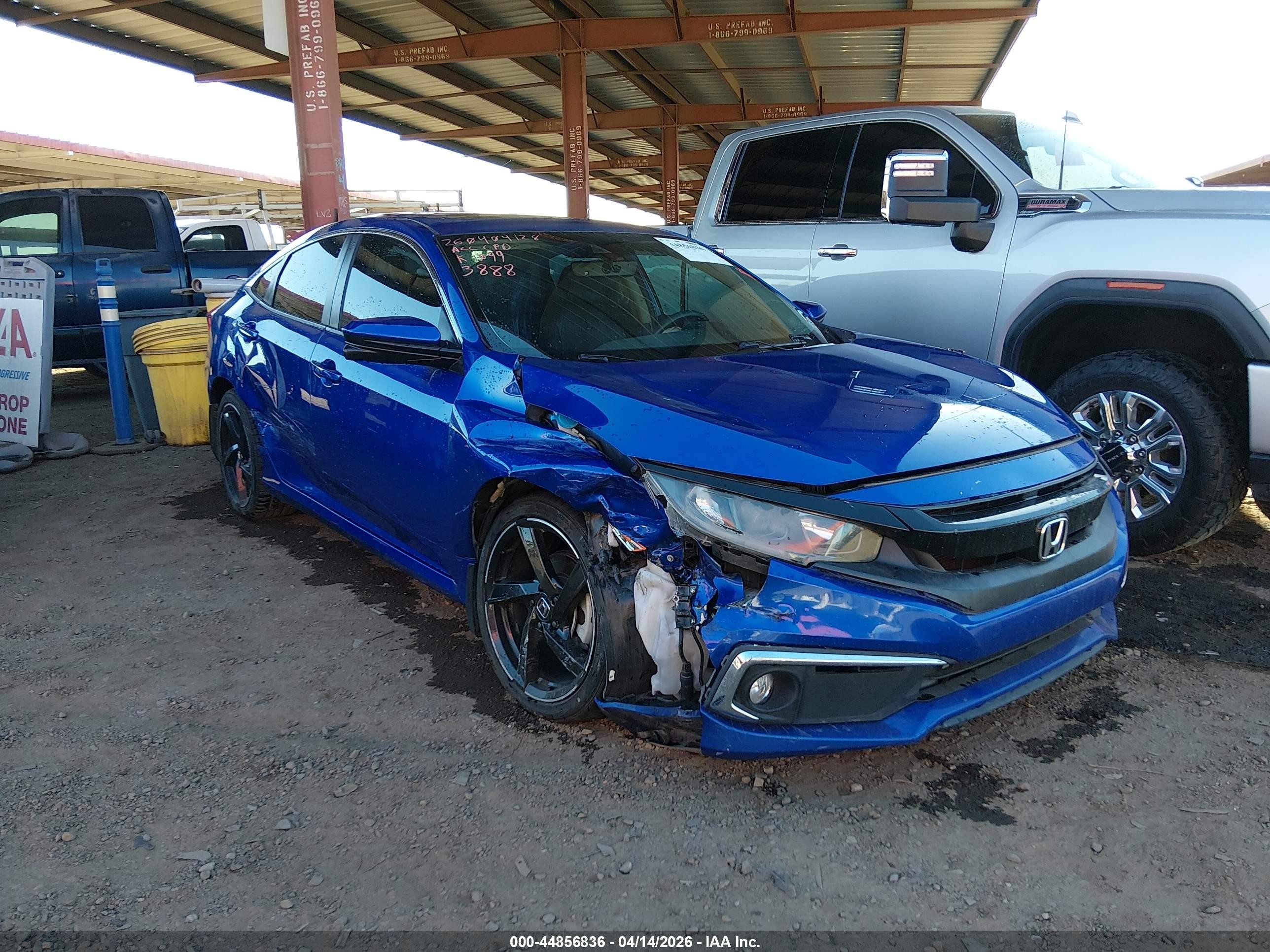 2020 Honda Civic VIN 19XFC1F71LE203888 — IAAI salvage auction photo