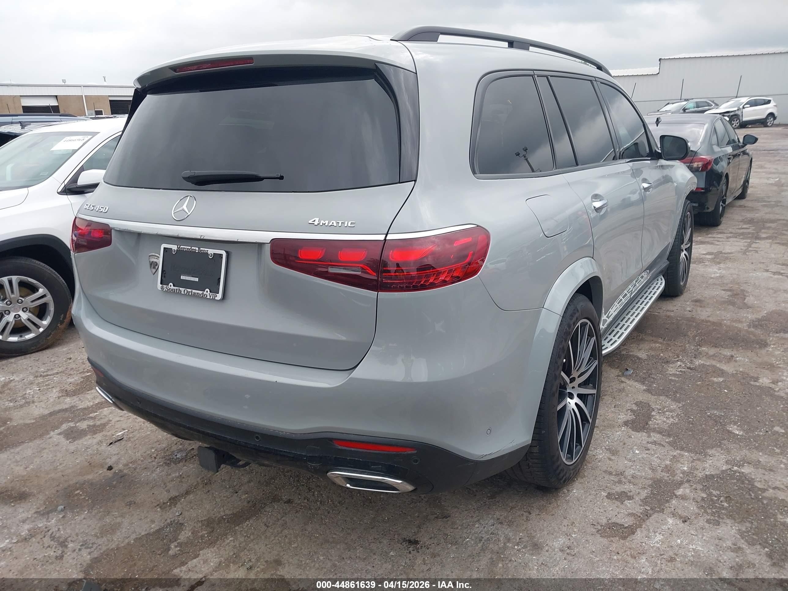 2024 Mercedes-benz Gls-klasse VIN 4JGFF5KE2RB140434 IAAI salvage auction — Front End, Salvage (Florida), sold $34,800 on 2026-08-12 (photo 4)