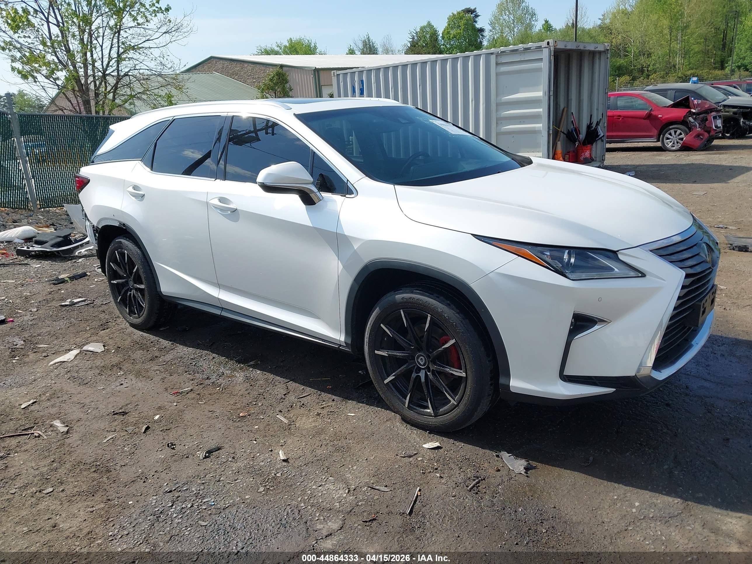 2018 Lexus RX 350L VIN JTJDZKCA1J2001555 — IAAI salvage auction photo
