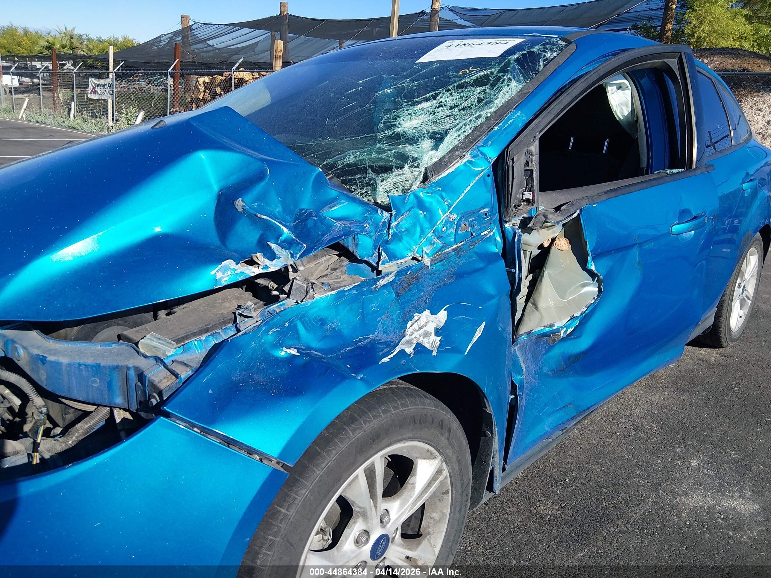2014 Ford Focus VIN 1FADP3F22EL399397 IAAI salvage auction — Biohazard/Chemical, Salvage (Nevada), sold $100 on 2026-07-10 (photo 6)