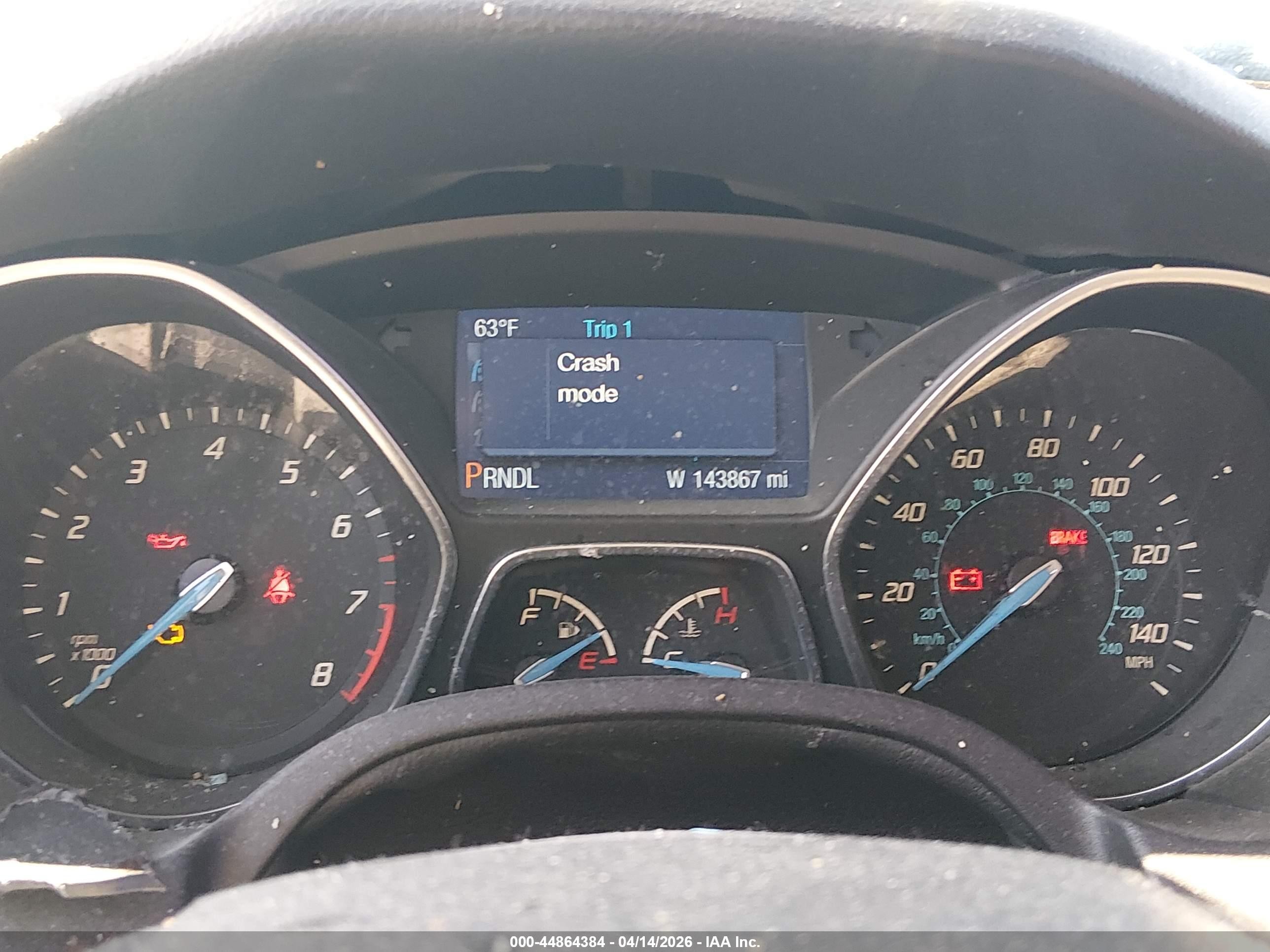 2014 Ford Focus VIN 1FADP3F22EL399397 IAAI salvage auction — Biohazard/Chemical, Salvage (Nevada), sold $100 on 2026-07-10 (photo 7)