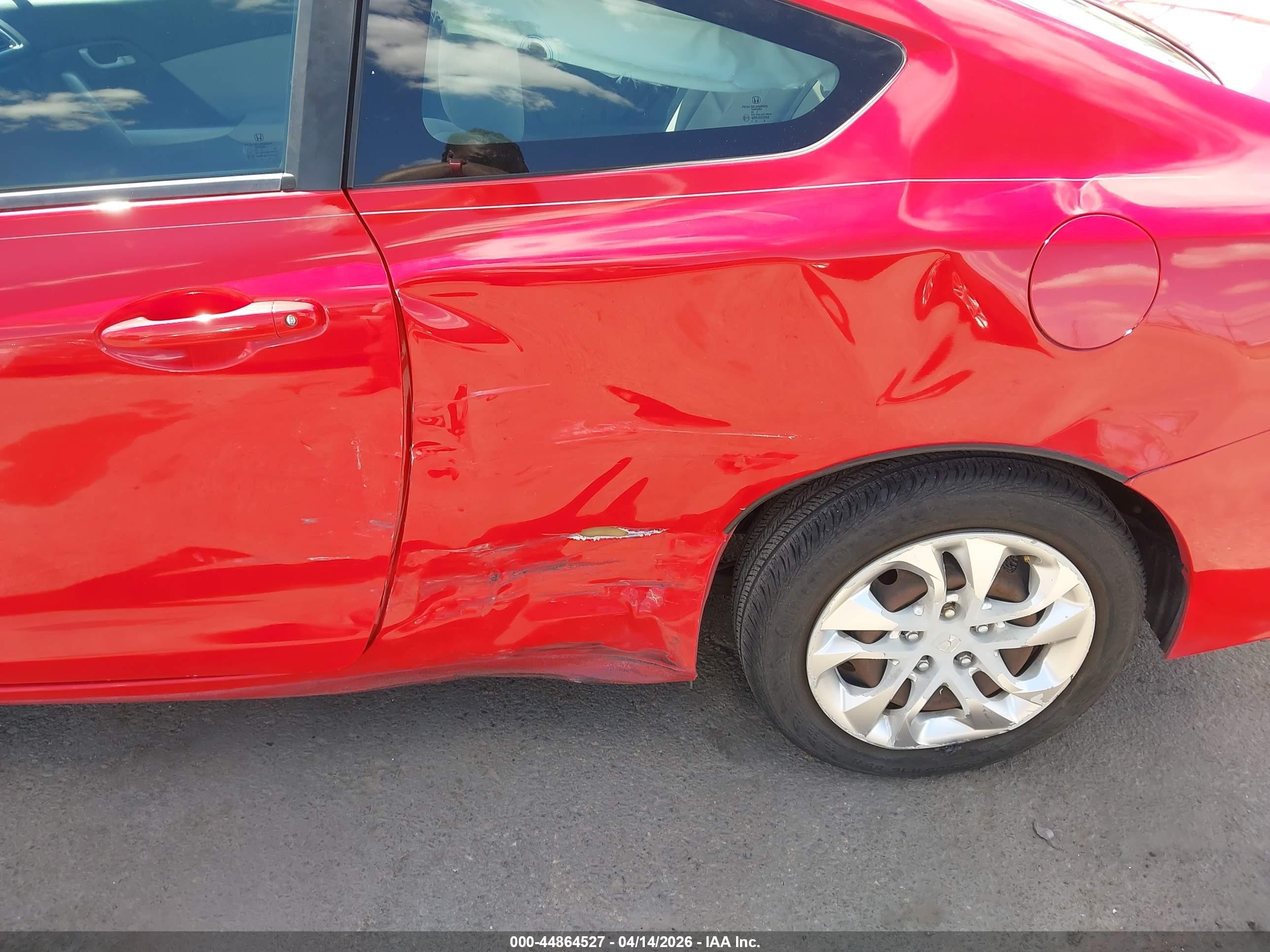 2015 Honda Civic VIN 2HGFG3B50FH510662 IAAI salvage auction — Side, Rebuildable (Florida), sold $3,000 on 2026-07-09 (photo 6)
