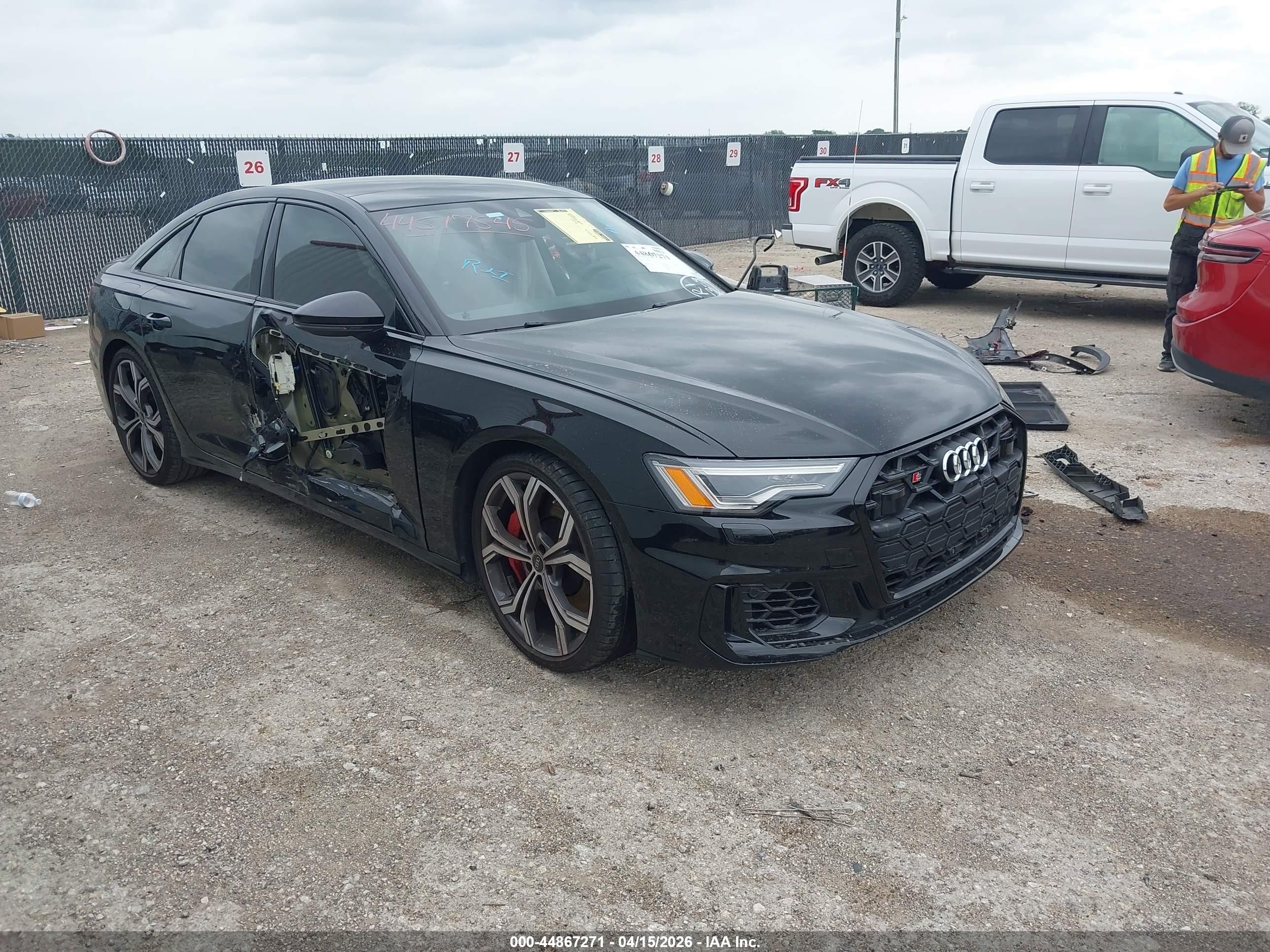 2025 Audi S6 VIN WAUEFBF26SN046315 IAAI salvage auction — Side, Original (Texas), sold $31,500 on 2026-05-26 (photo 1)