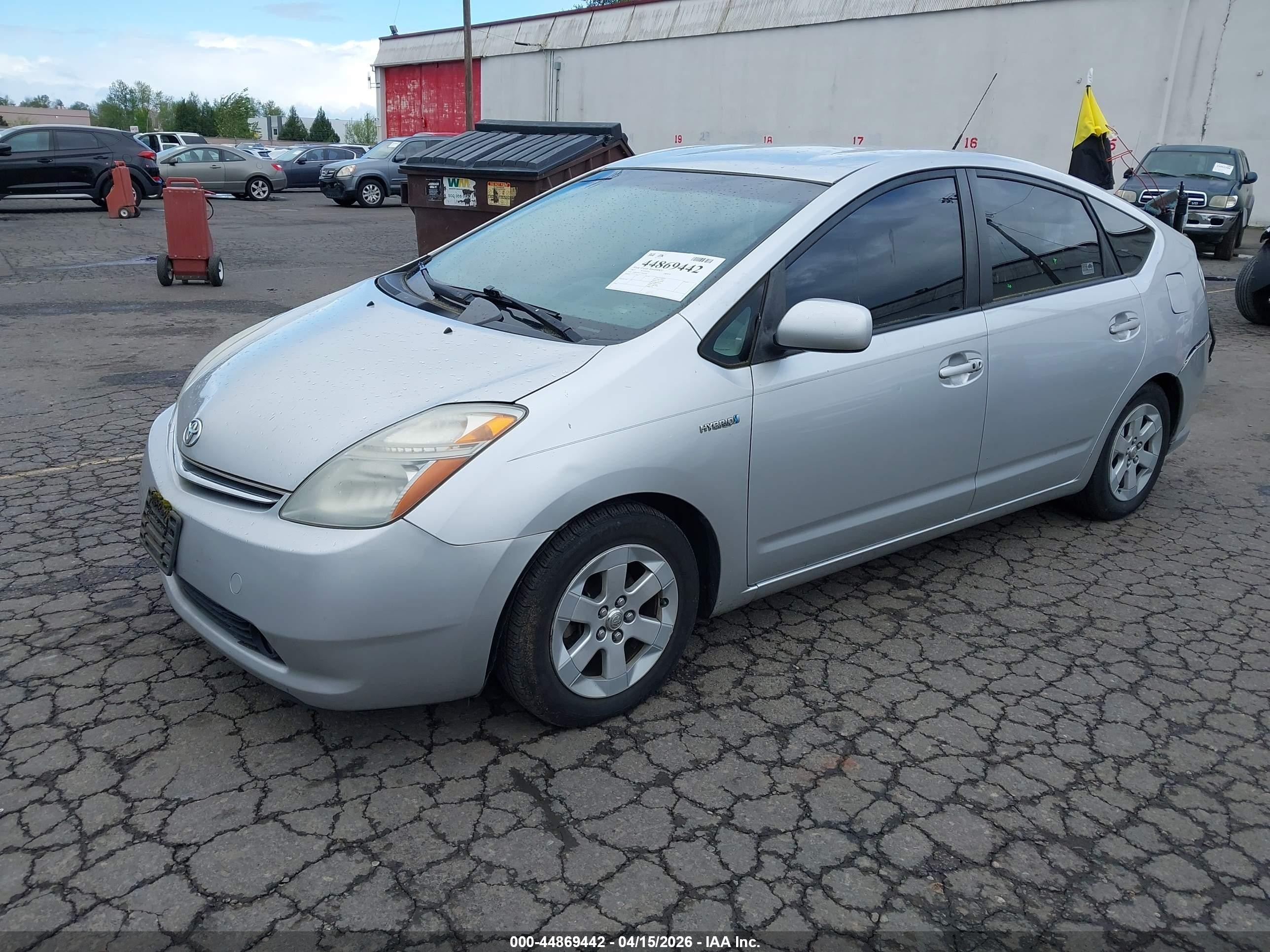 2007 Toyota Prius VIN JTDKB20U577682909 IAAI salvage auction — Rear End, Salvage (Oregon), sold $400 on 2026-07-03 (photo 2)