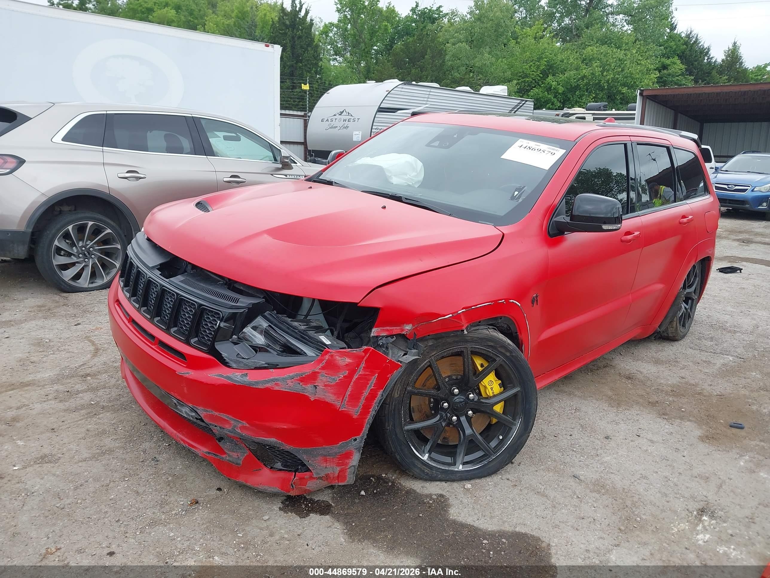 2021 Jeep Grand Cherokee VIN 1C4RJFN97MC756850 IAAI salvage auction — Front End, Rebuilt (Oklahoma), sold $25,500 on 2026-09-12 (photo 2)