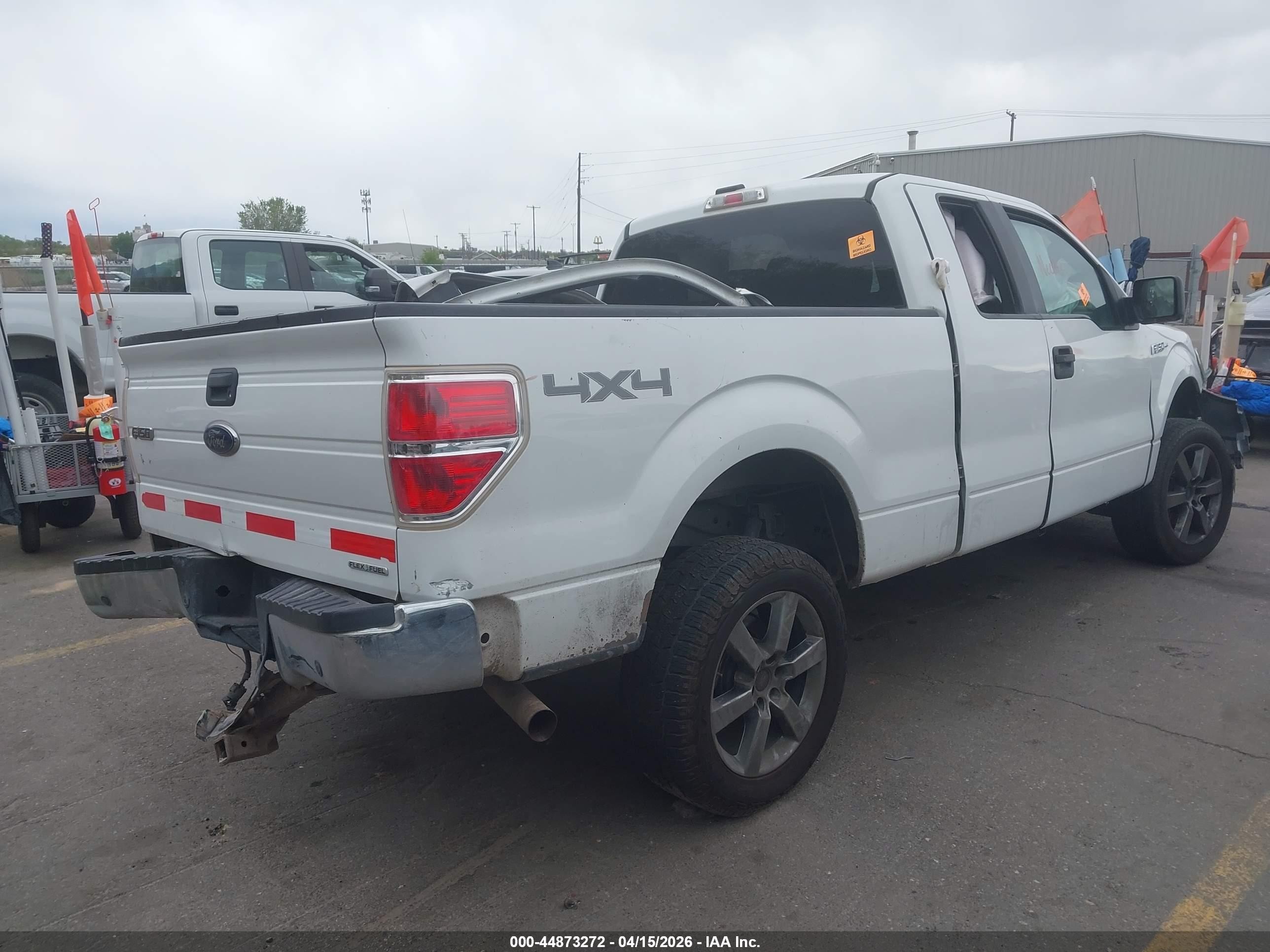 2012 Ford F-150 VIN 1FTFX1EF5CKE39390 IAAI salvage auction — Front & Rear, Salvage (Utah), sold $400 on 2026-07-09 (photo 4)