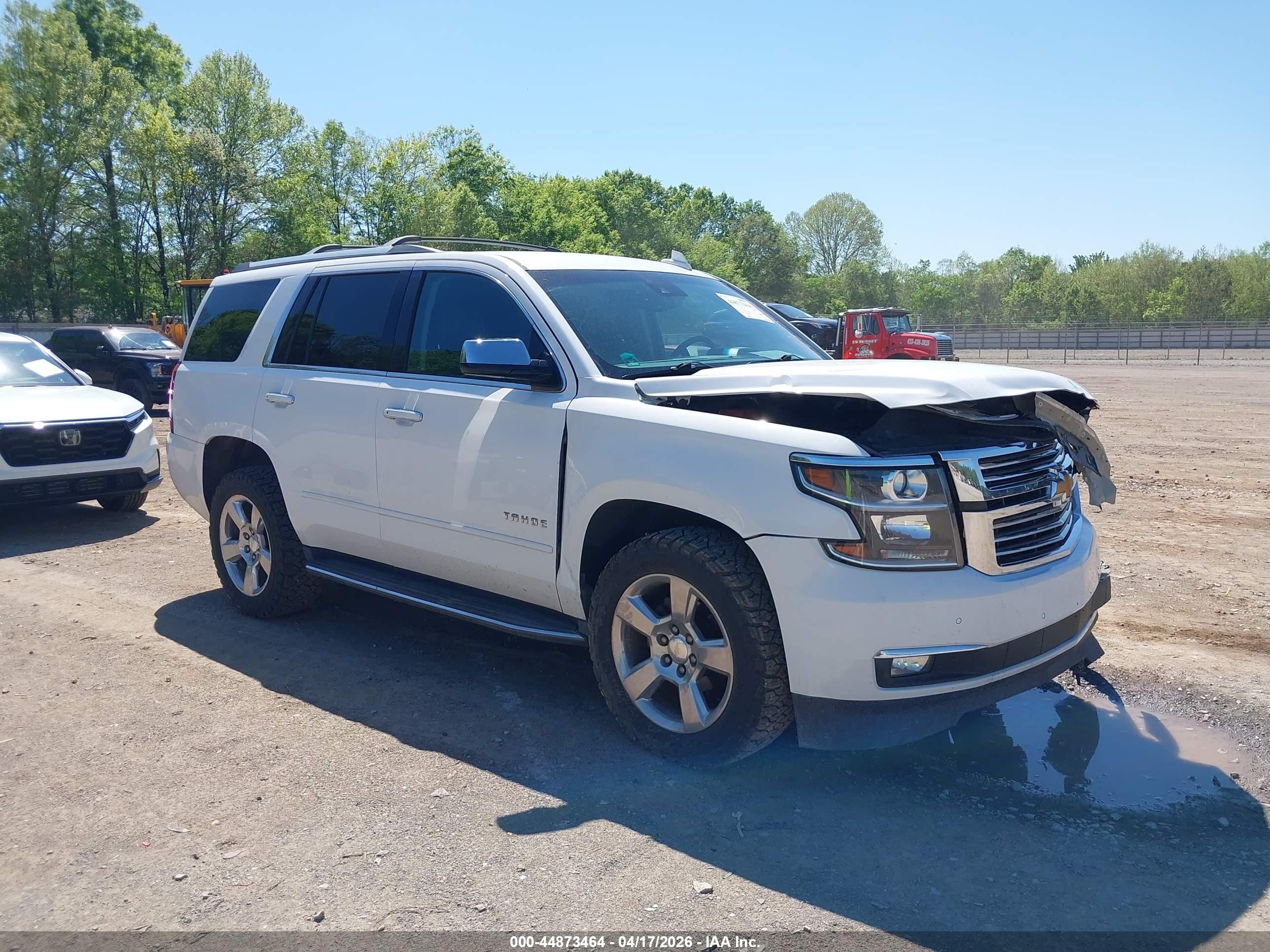 2018 Chevrolet Tahoe VIN 1GNSKCKC2JR165340 IAAI salvage auction — Front End, Salvage (Tennessee), sold $6,600 on 2026-07-11 (photo 1)