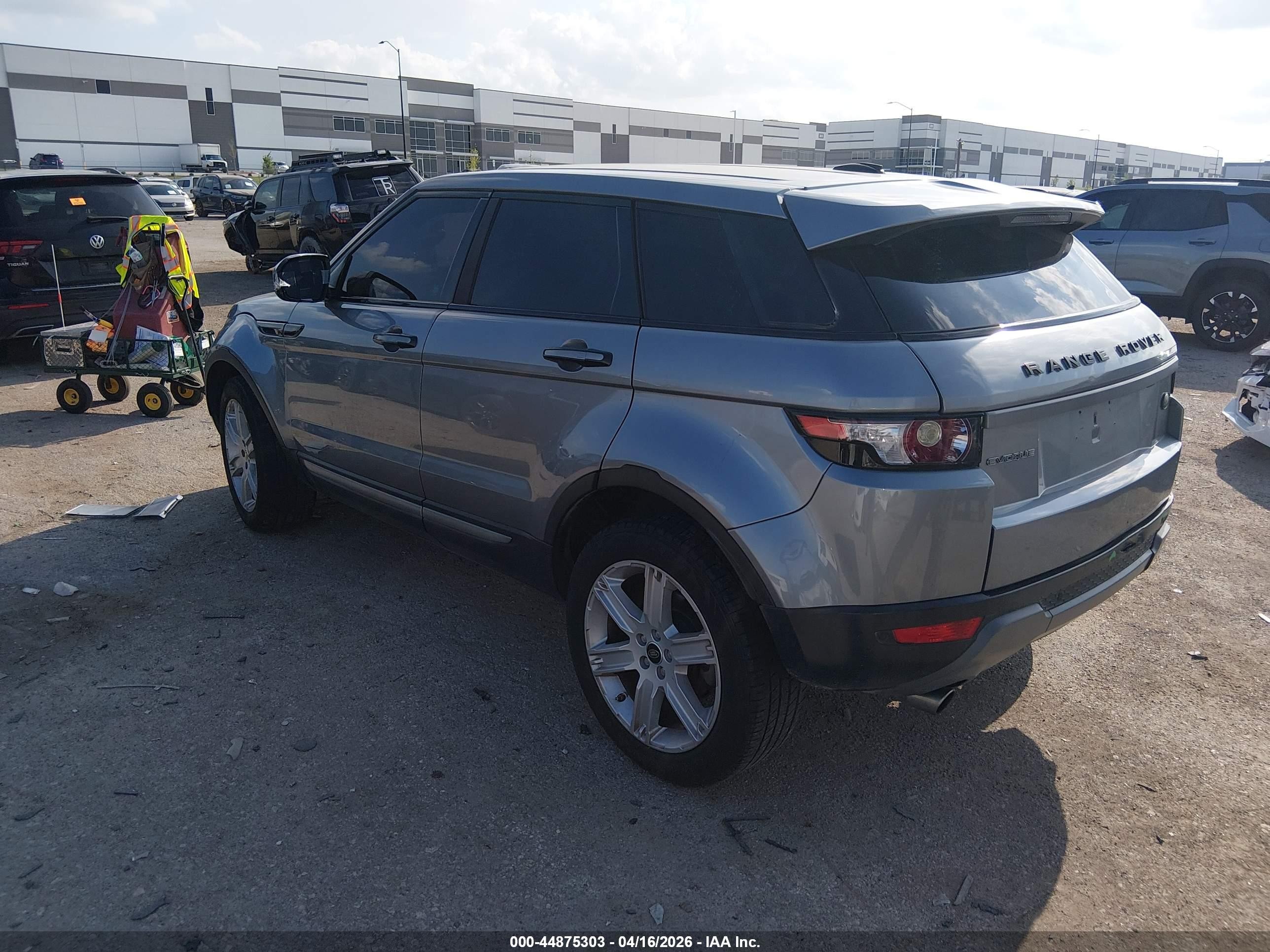2013 Land Rover Range Rover Evoque VIN SALVN2BG3DH799852 IAAI salvage auction — Side, Original (Texas), sold $1,675 on 2026-06-30 (photo 3)
