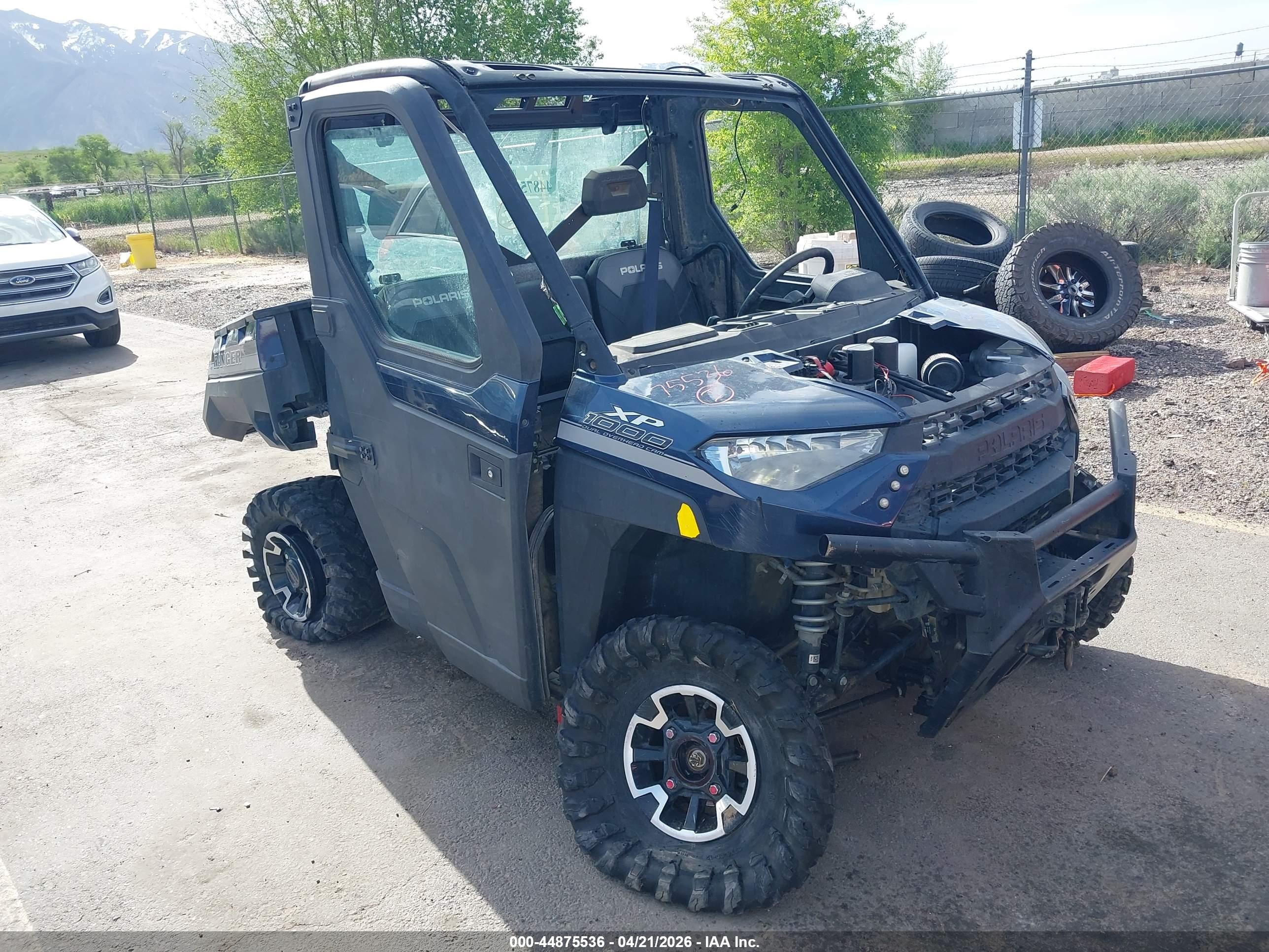 2019 Polaris Ranger VIN 4XARRU99XK8899936 IAAI salvage auction — Front & Rear, Salvage (Idaho), sold $2,800 on 2026-07-09 (photo 1)