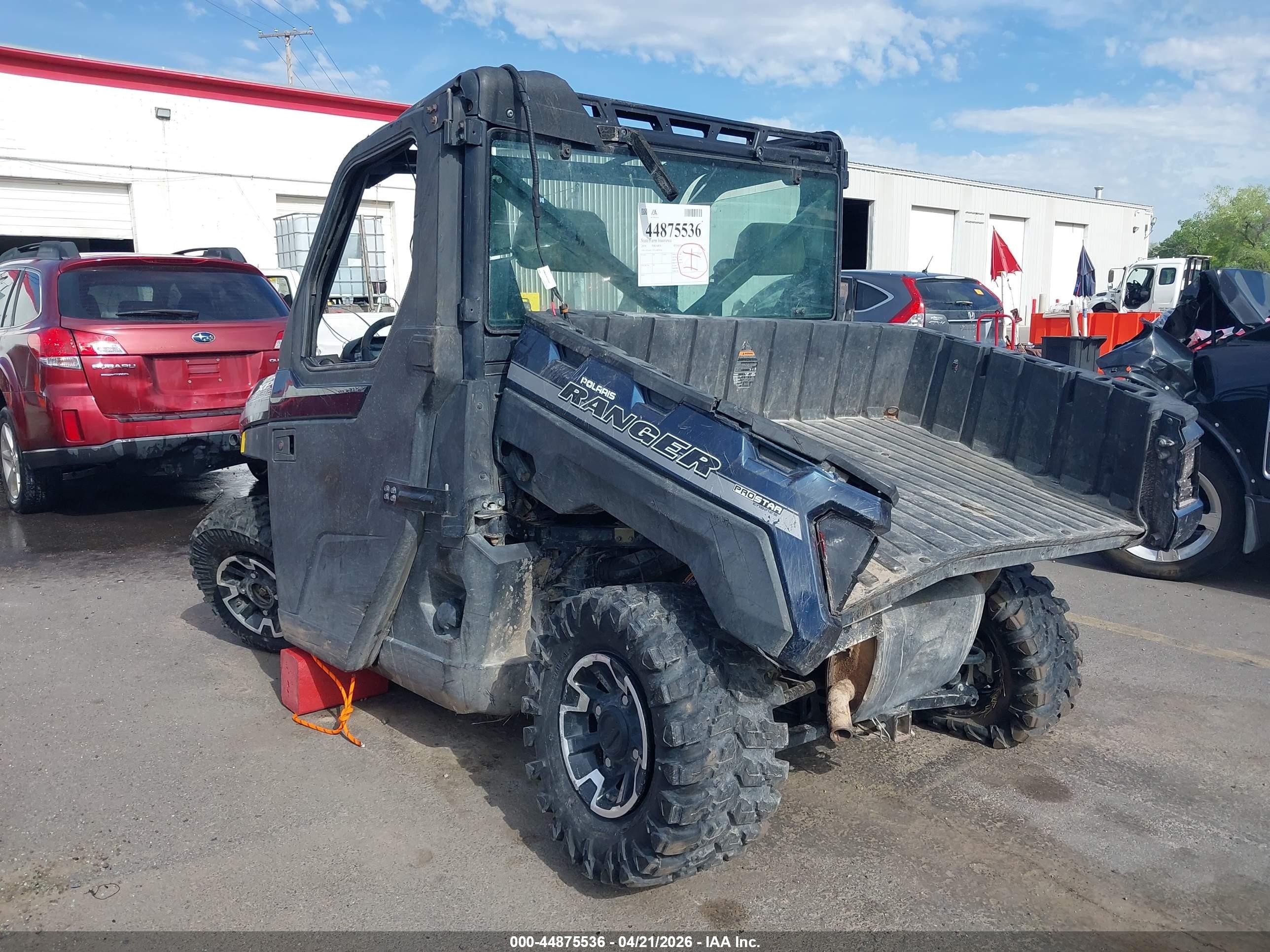 2019 Polaris Ranger VIN 4XARRU99XK8899936 IAAI salvage auction — Front & Rear, Salvage (Idaho), sold $2,800 on 2026-07-09 (photo 3)