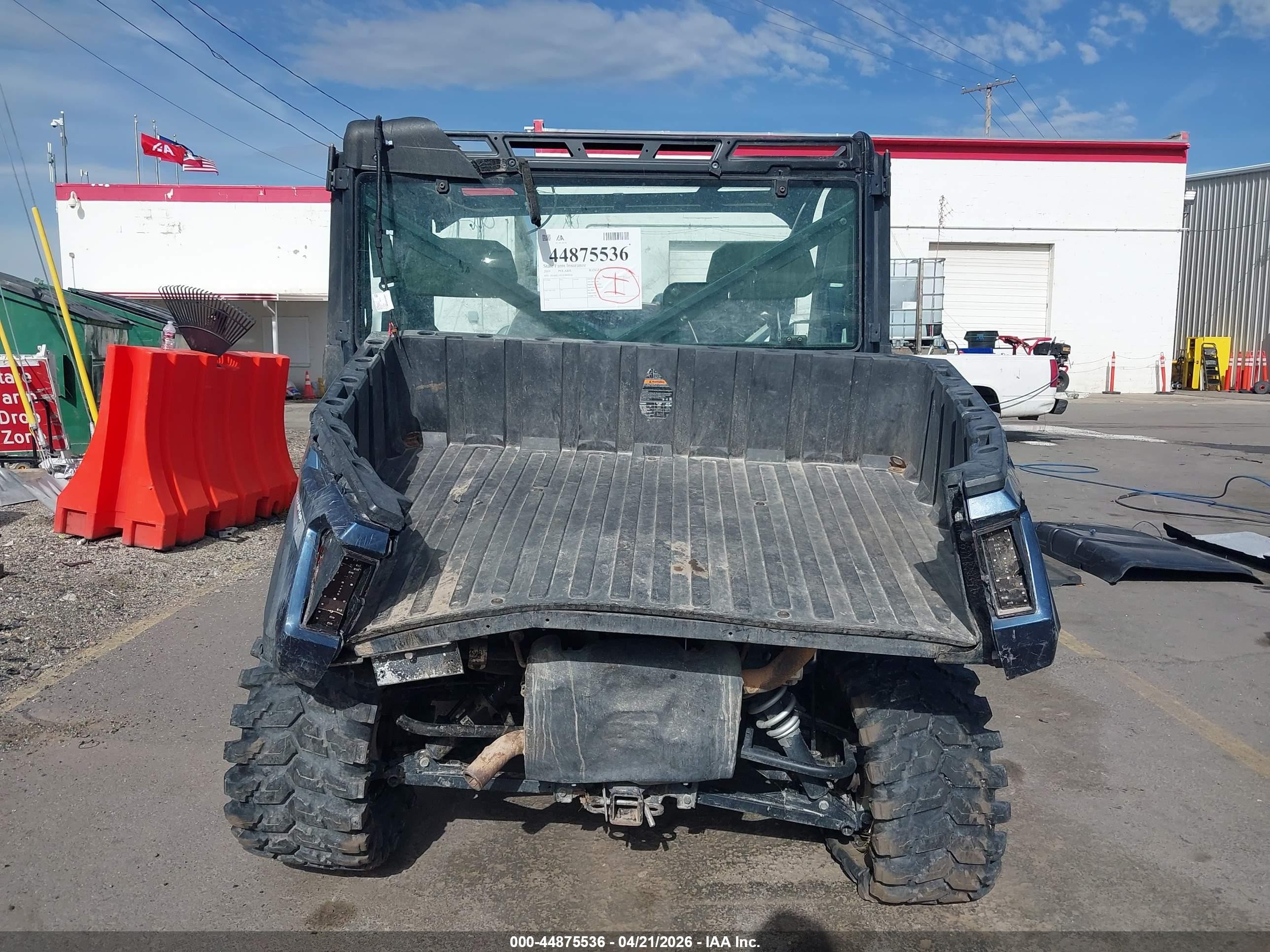 2019 Polaris Ranger VIN 4XARRU99XK8899936 IAAI salvage auction — Front & Rear, Salvage (Idaho), sold $2,800 on 2026-07-09 (photo 6)
