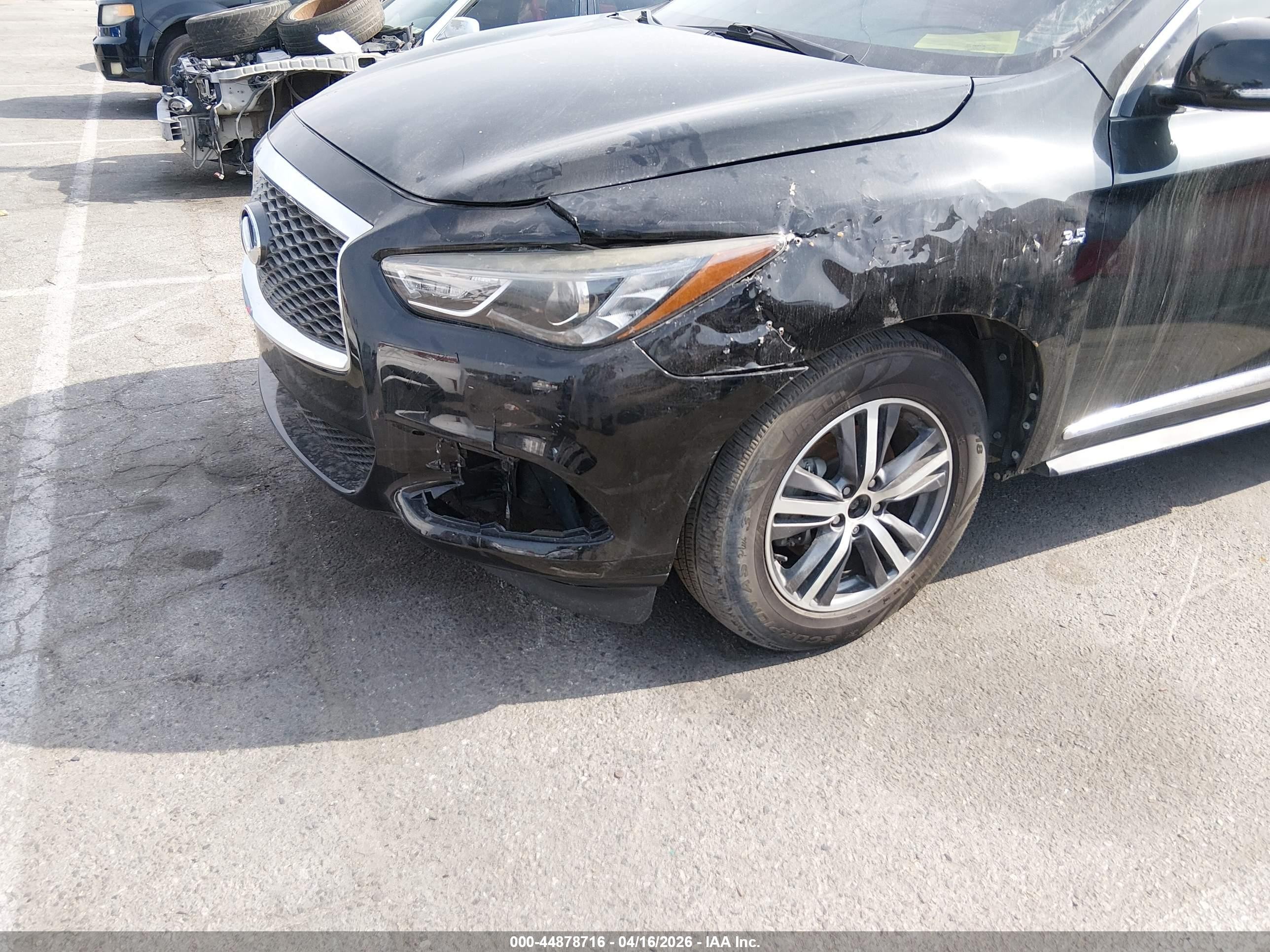 2020 Infiniti Qx60 VIN 5N1DL0MM5LC522224 IAAI salvage auction — Unknown, Salvage (California), sold $1,550 on 2026-05-21 (photo 6)