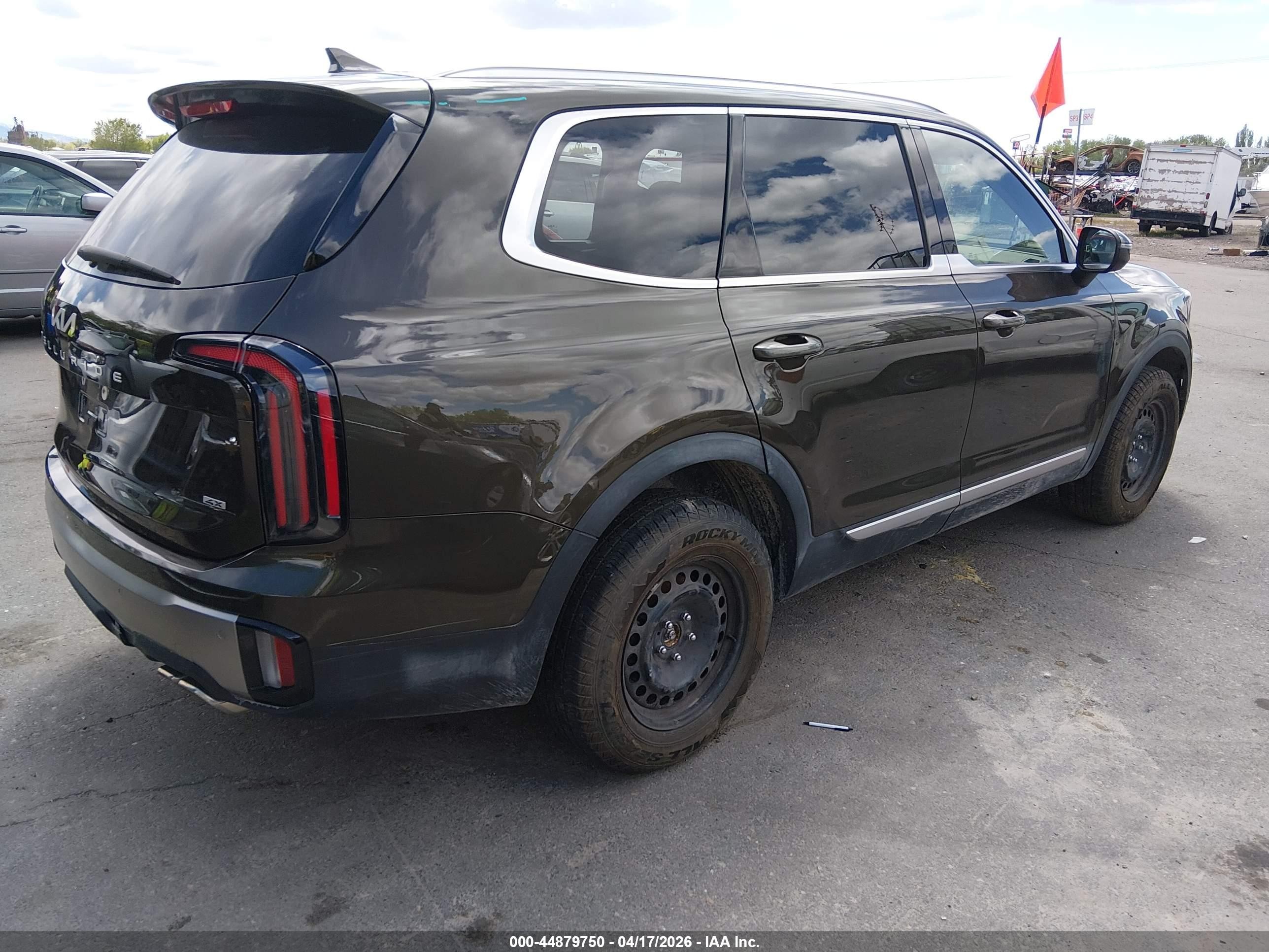 2025 Kia Telluride VIN 5XYP3DGC0SG637464 IAAI salvage auction — Theft, Salvage (Idaho), sold $17,300 on 2026-07-09 (photo 4)