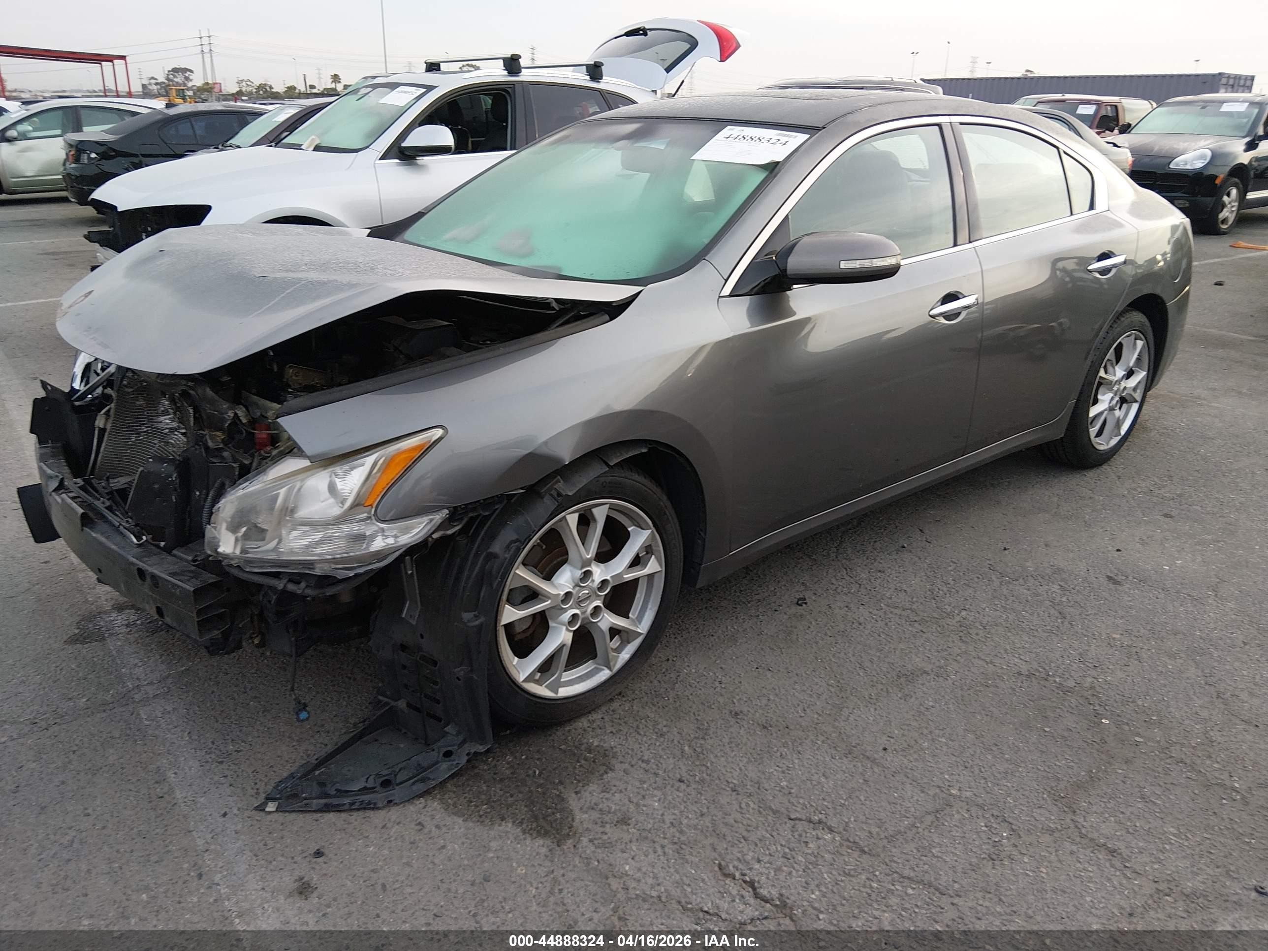 2014 Nissan Maxima VIN 1N4AA5AP7EC450928 IAAI salvage auction — Front End, Salvage (California), sold $450 on 2026-07-07 (photo 2)