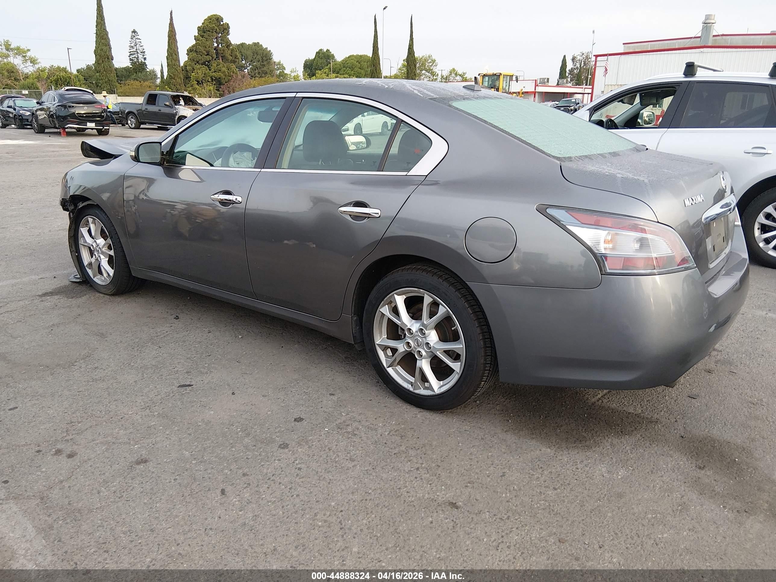 2014 Nissan Maxima VIN 1N4AA5AP7EC450928 IAAI salvage auction — Front End, Salvage (California), sold $450 on 2026-07-07 (photo 3)