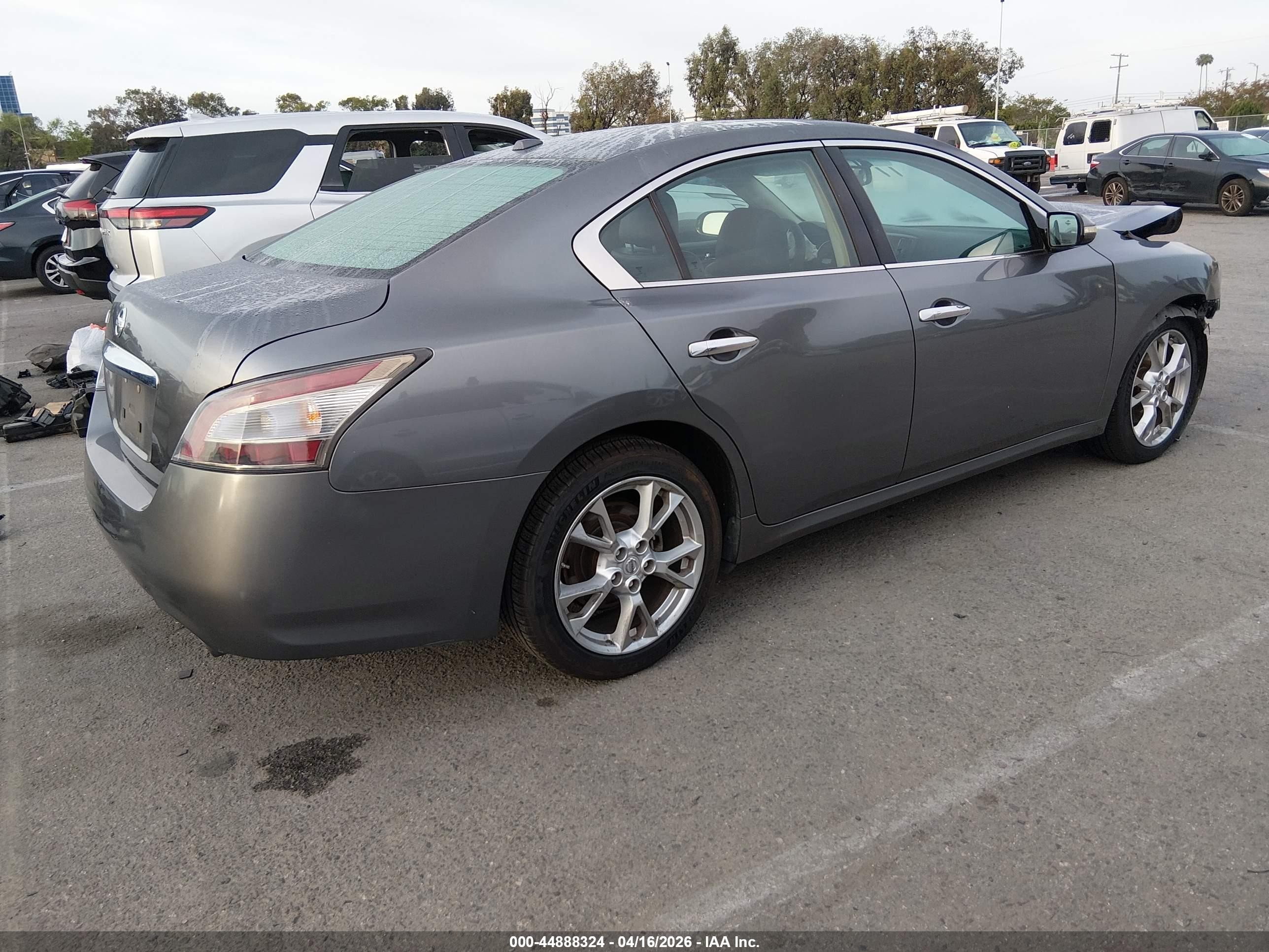 2014 Nissan Maxima VIN 1N4AA5AP7EC450928 IAAI salvage auction — Front End, Salvage (California), sold $450 on 2026-07-07 (photo 4)