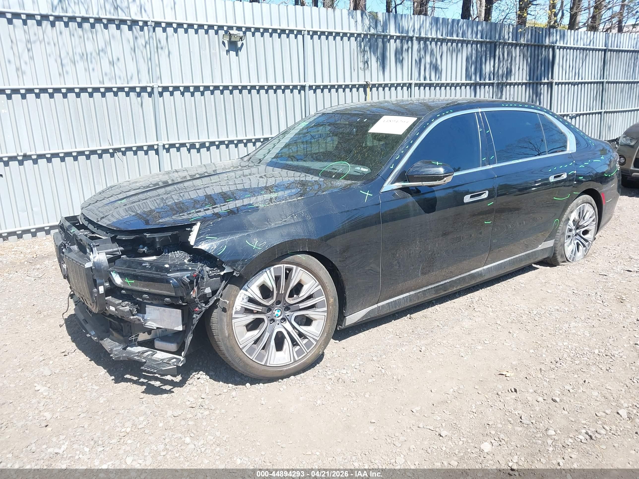 2024 BMW I7 VIN WBY53EJ04RCP61651 IAAI salvage auction — Front End, Salvage (New Jersey), sold $35,000 on 2026-08-10 (photo 2)