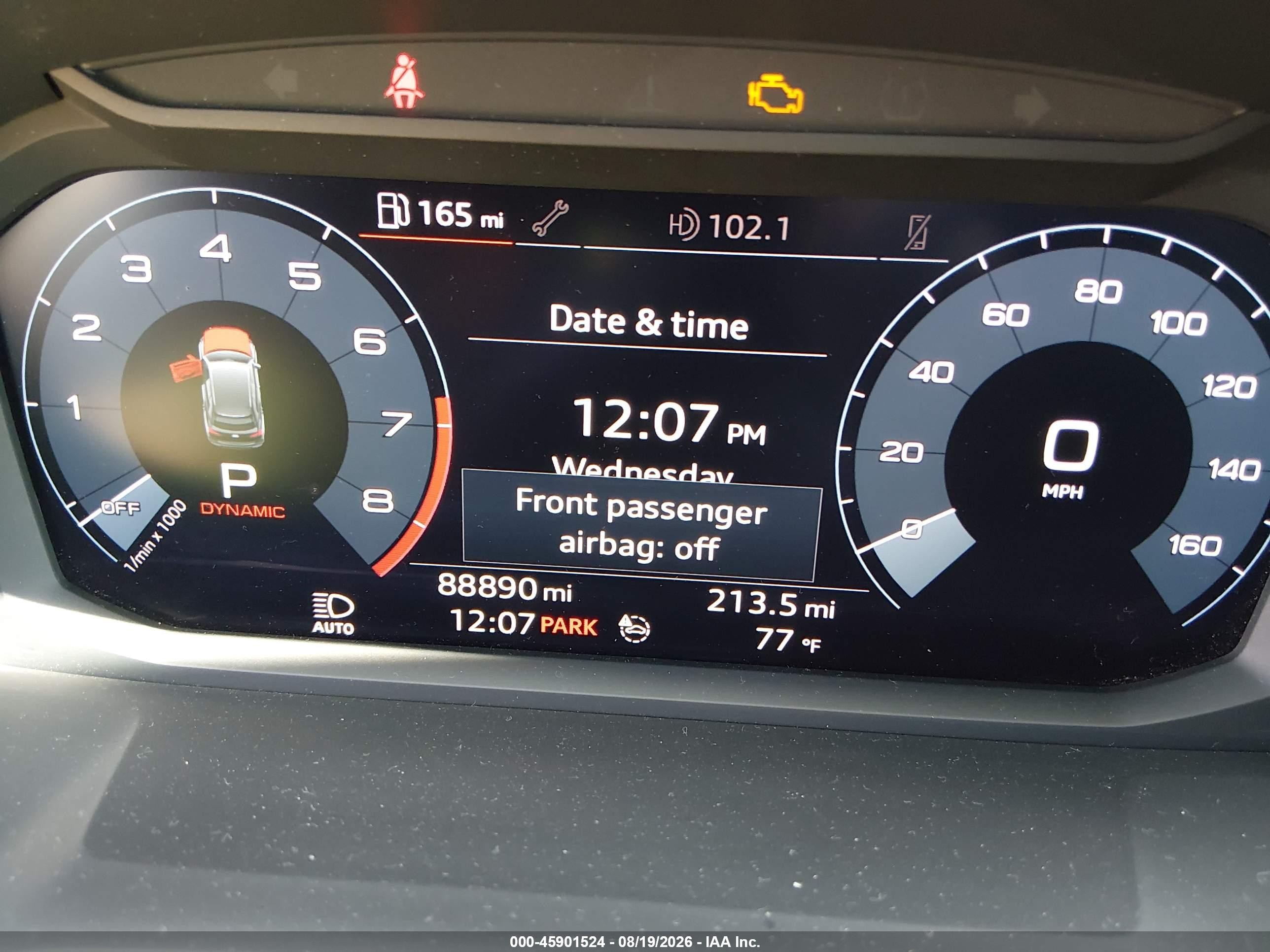 2020 Audi Q3 VIN WA1AECF34L1069923 IAAI salvage auction — Unknown, Salvage (Minnesota), sold $6,850 on 2026-10-24 (photo 7)