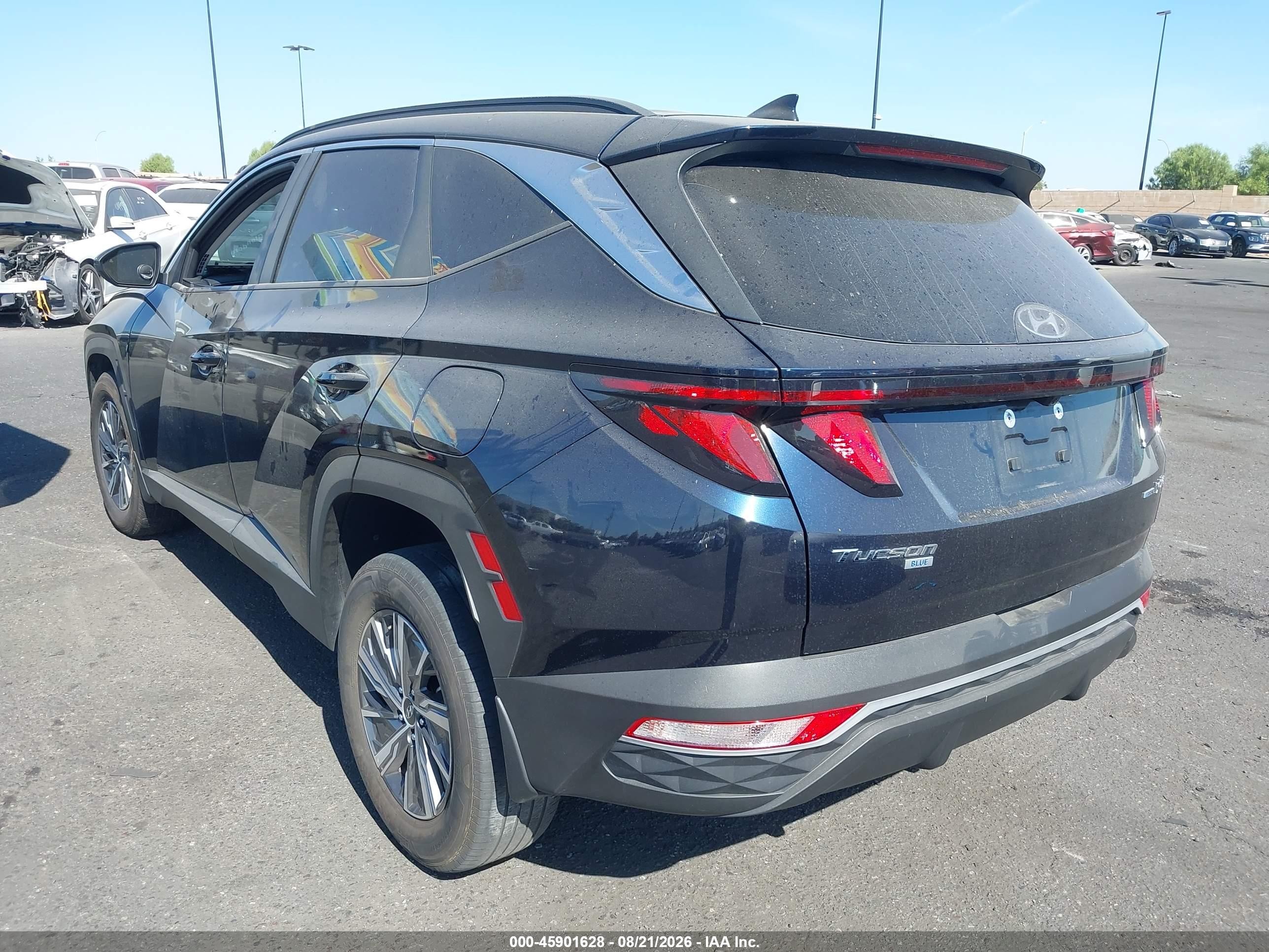 2024 Hyundai Tucson Hybrid VIN KM8JBCD10RU219710 IAAI salvage auction — Unknown, Salvage Certificate (California), sold $8,700 on 2026-09-13 (photo 3)