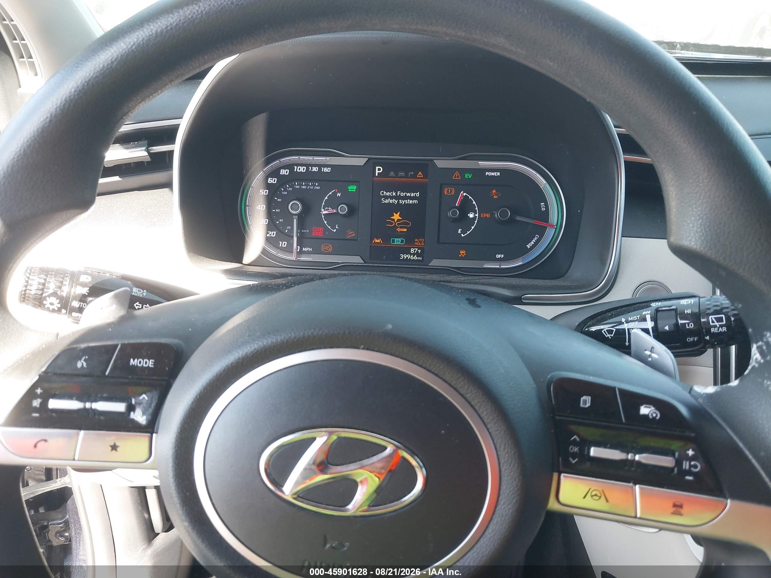 2024 Hyundai Tucson Hybrid VIN KM8JBCD10RU219710 IAAI salvage auction — Unknown, Salvage Certificate (California), sold $8,700 on 2026-09-13 (photo 7)