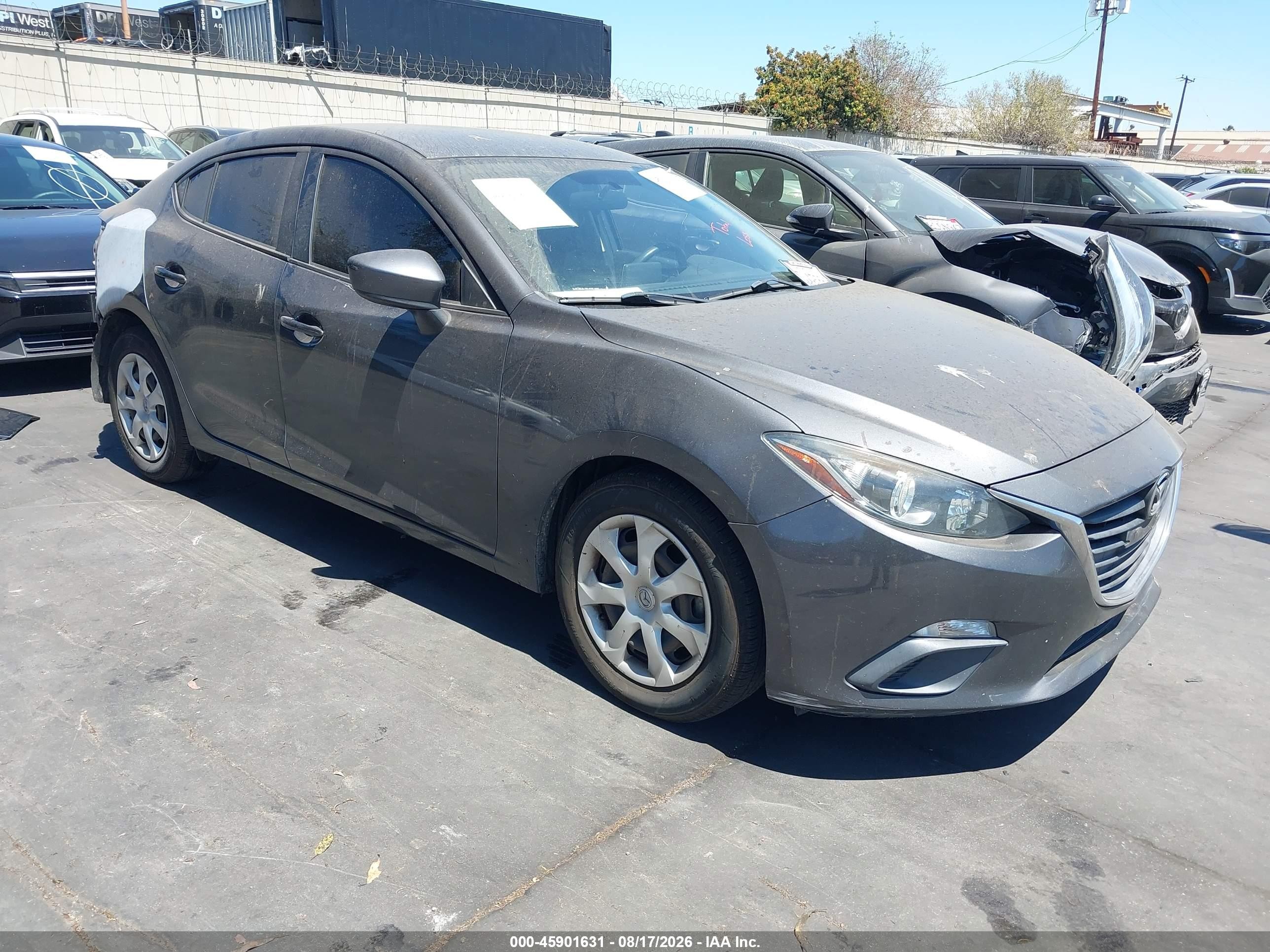 2016 Mazda 3 VIN 3MZBM1T75GM329843 IAAI salvage auction — Rear End, Salvage Certificate (California), sold $1,900 on 2026-09-11 (photo 1)