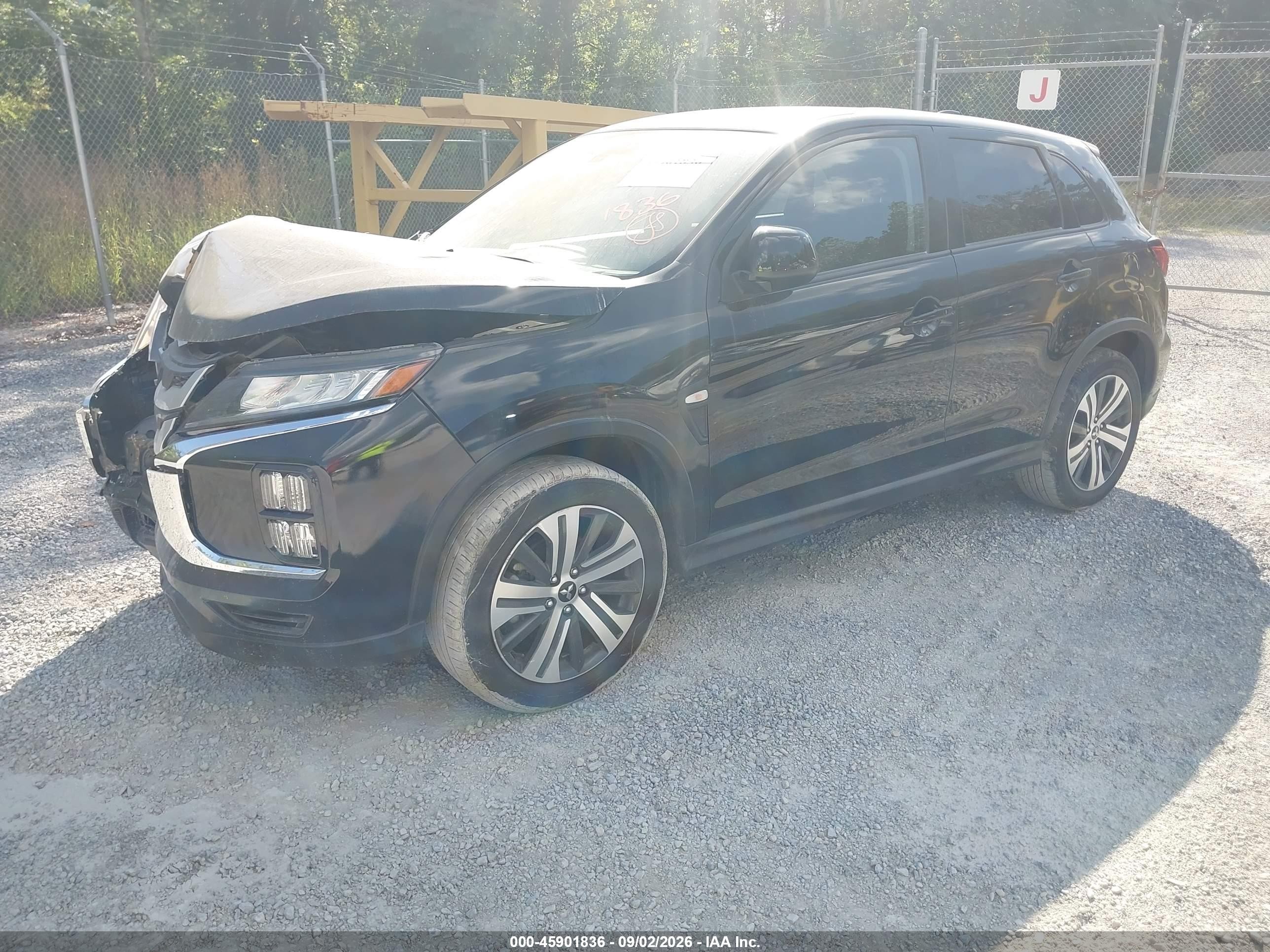 2025 Mitsubishi Outlander Sport VIN JA4ARUAU2SU000283 IAAI salvage auction — Front End, Wait Title, sold $4,750 on 2026-09-20 (photo 2)
